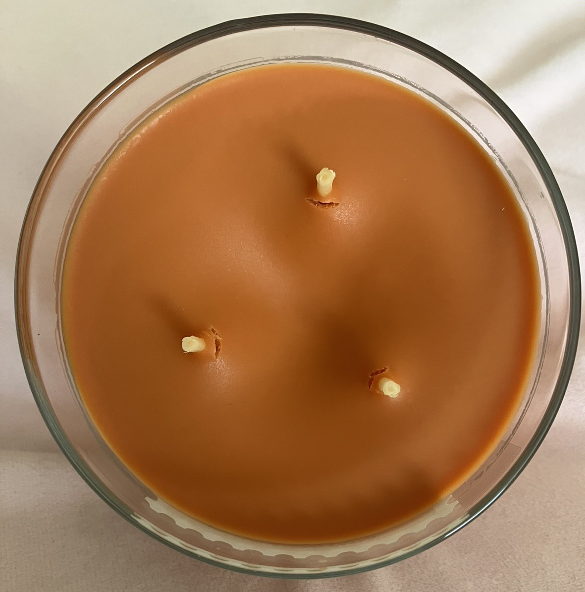 Bath & Body Works PORCHSIDE PUMPKIN Scented 3 Wick CANDLE 25-45 Hrs