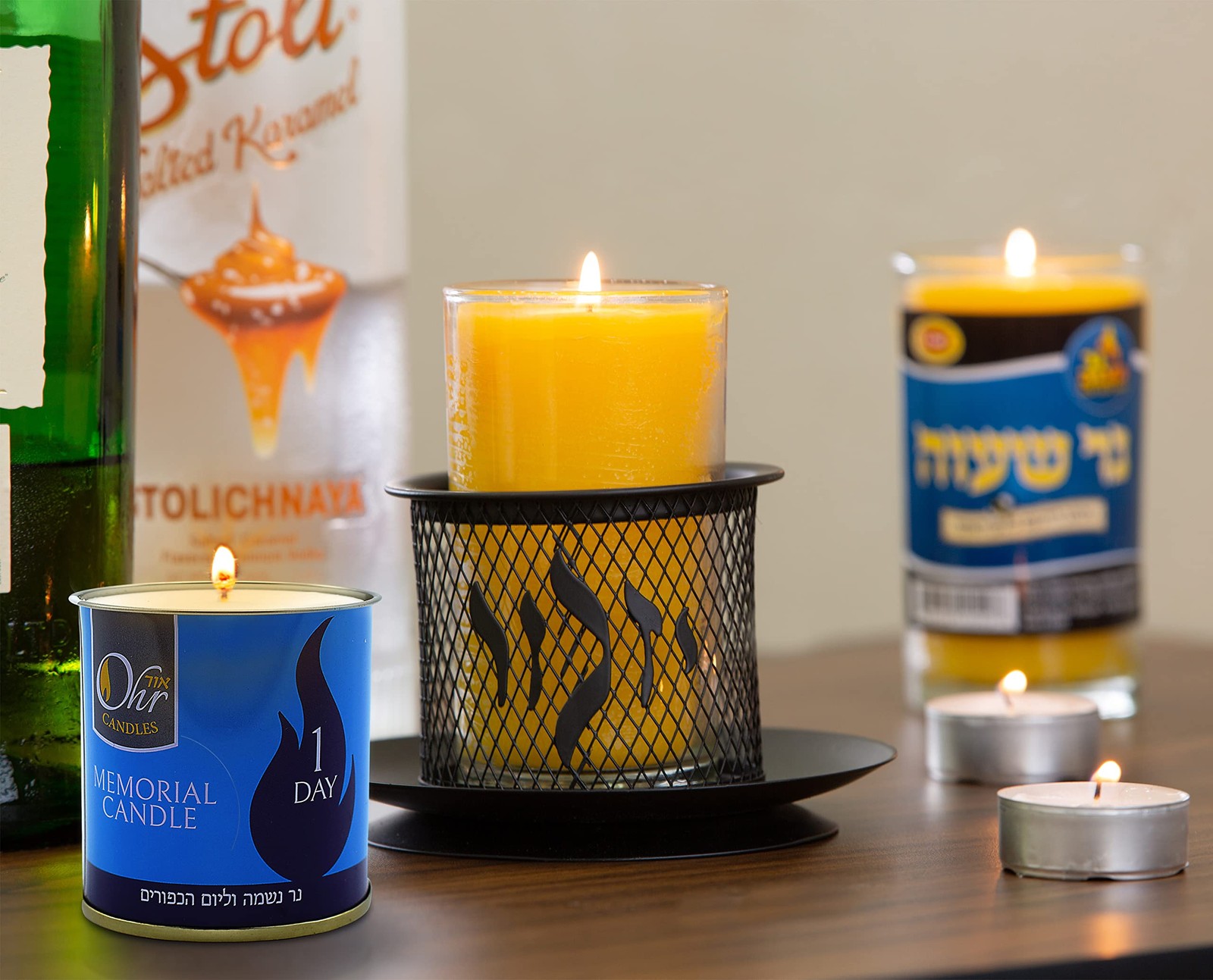 1 Day Yahrzeit Candle – 6 Pack – 24 Hour Kosher Yahrtzeit Memorial and Yom Ki…