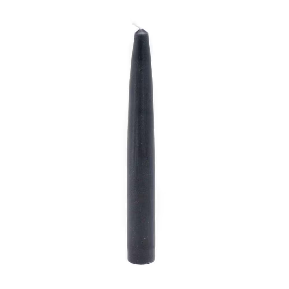6 In. Black Taper Candles (Set of 12)