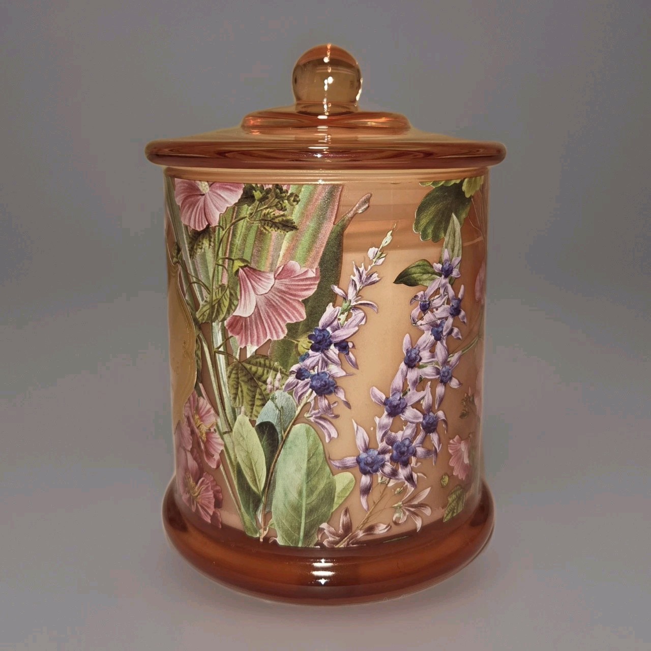 M&SENSE Peony Candle Jar Botanical Decorative Home Scented Organic Soy 12.7oz