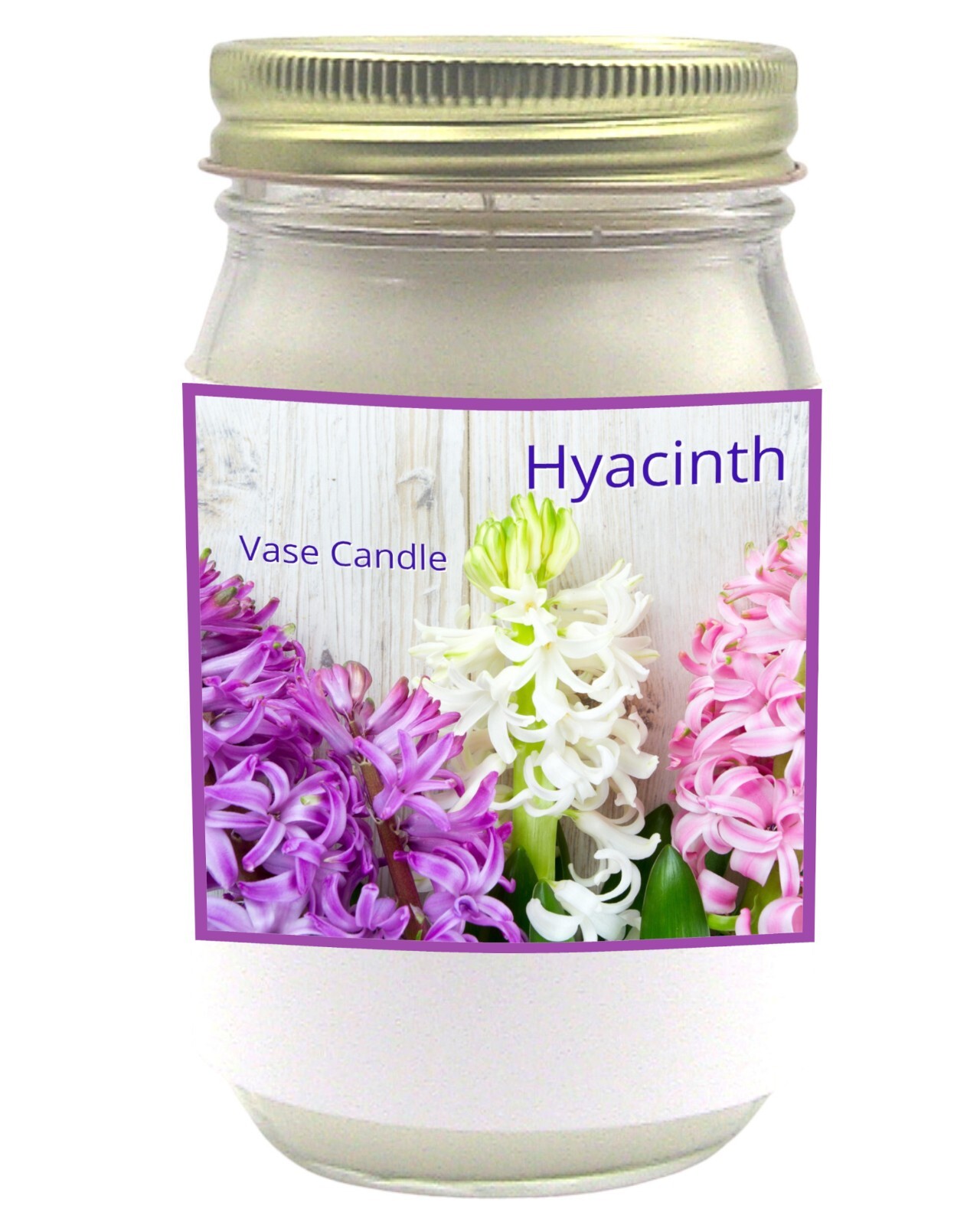Hyacinth Large Jar Candle – A Floral Fresh Hyacinth Flowers | 100 Hour Burn Time