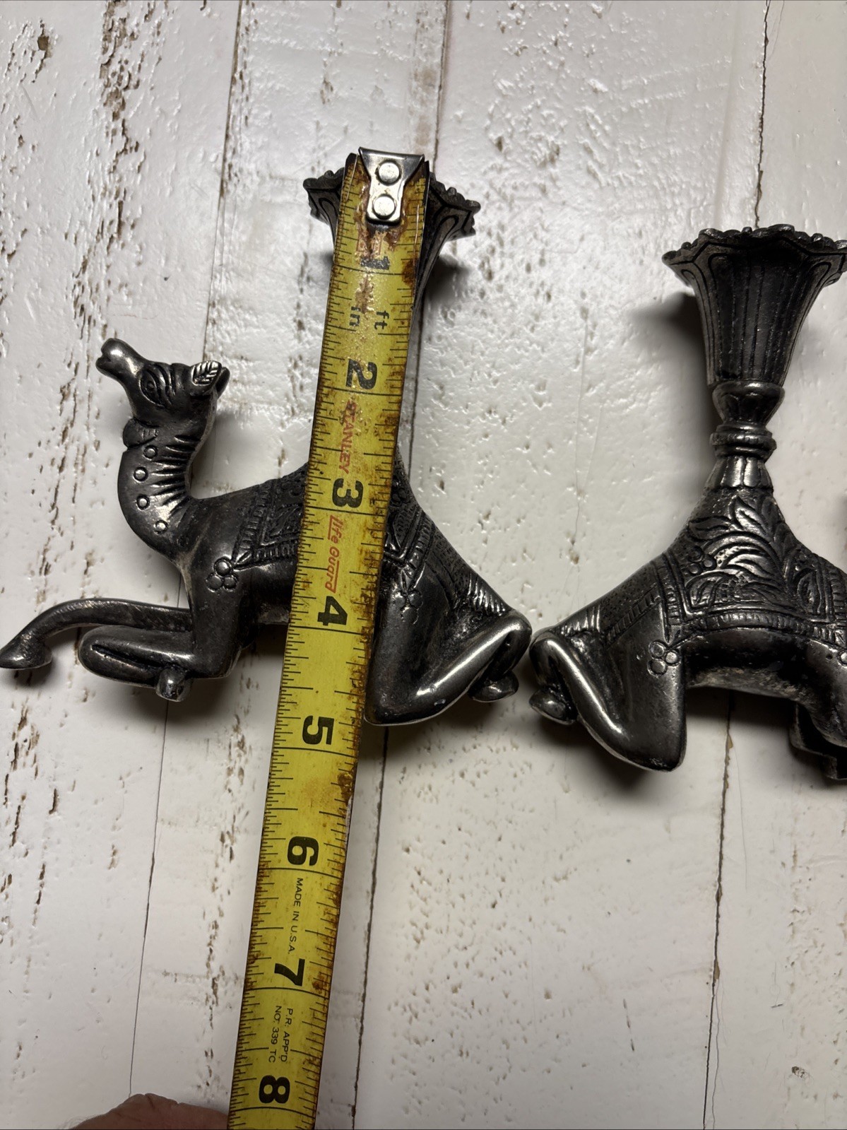 Antique Moroccan African Tuareg Candlestick Touareg Metal Candle Old Camel Shape