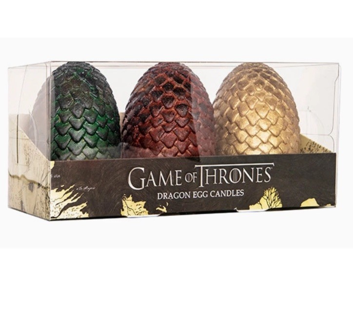 Game Of Thrones Dragon Egg Candles Set by Insight Luminaries – Unscented – NEW