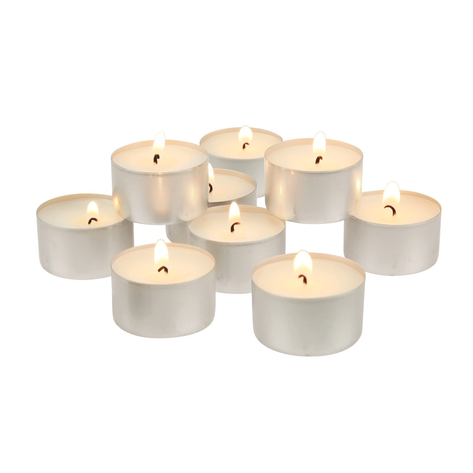 Stonebriar Unscented Long Burning White Tealight Candles, Bulk Pack, 67 Hour …