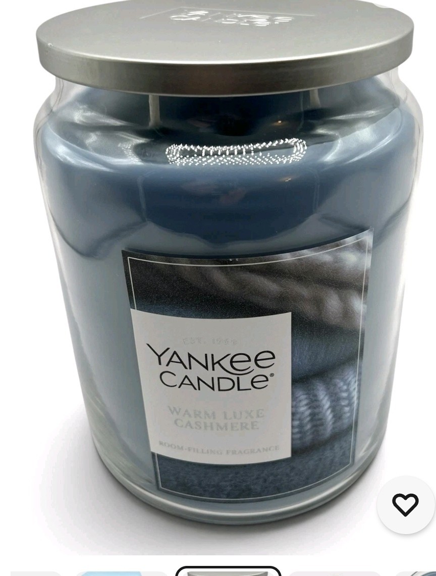 Yankee Candle 60 oz Jar Warm Luxe Cashmere Jumbo Limited Edition 150 hrs 3.75 lb