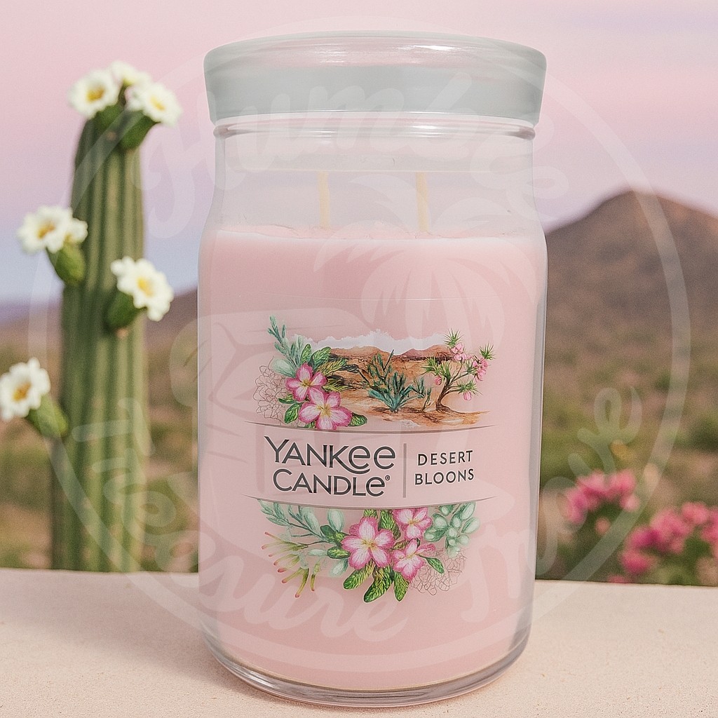 Yankee Candle Desert Blooms 20 oz 2-Wick Tumbler Rose Petals & Saguaro Cactus