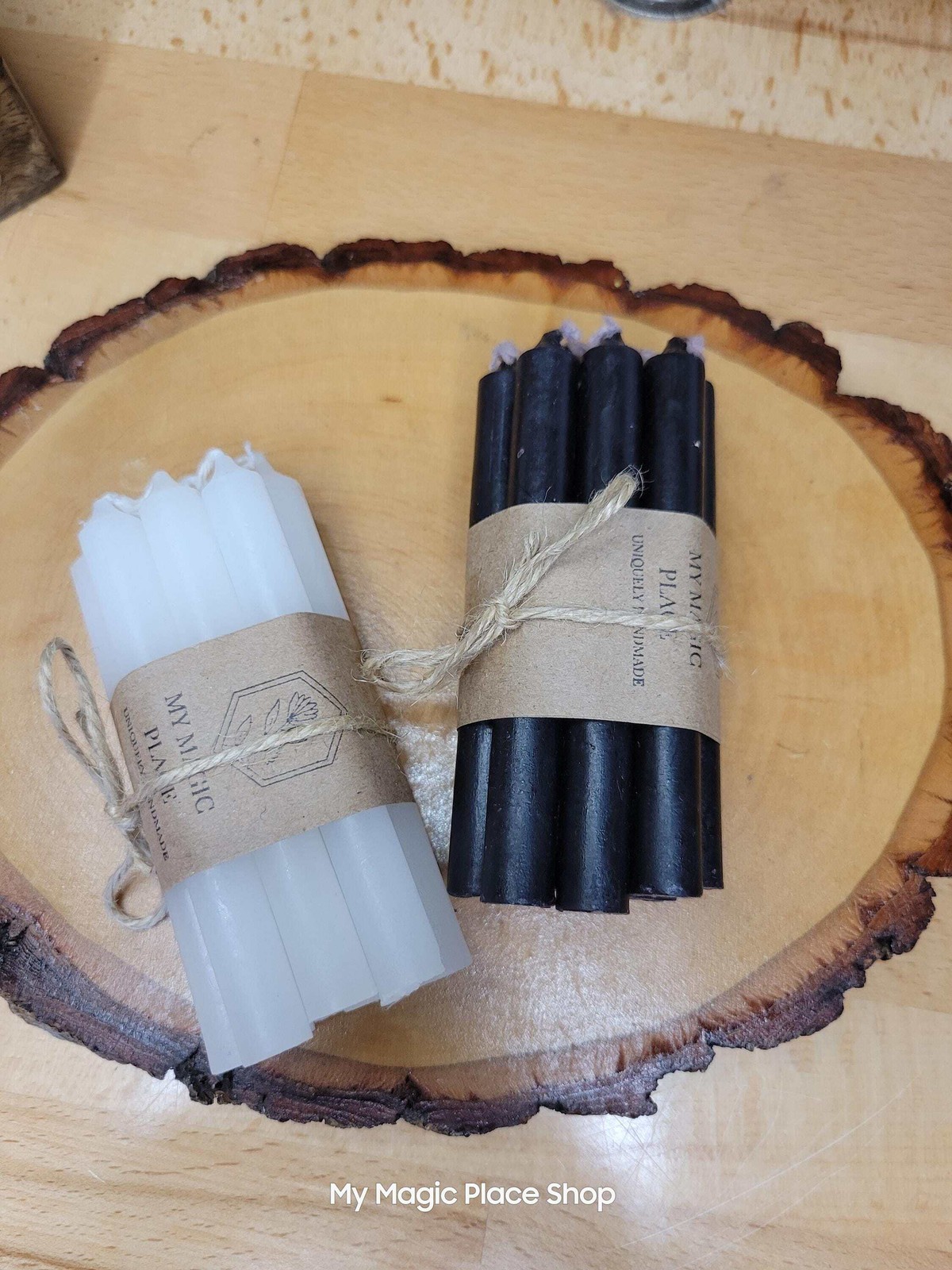 Packs of 10 colored spell candles, 4” chime candles for spells, ritual candle