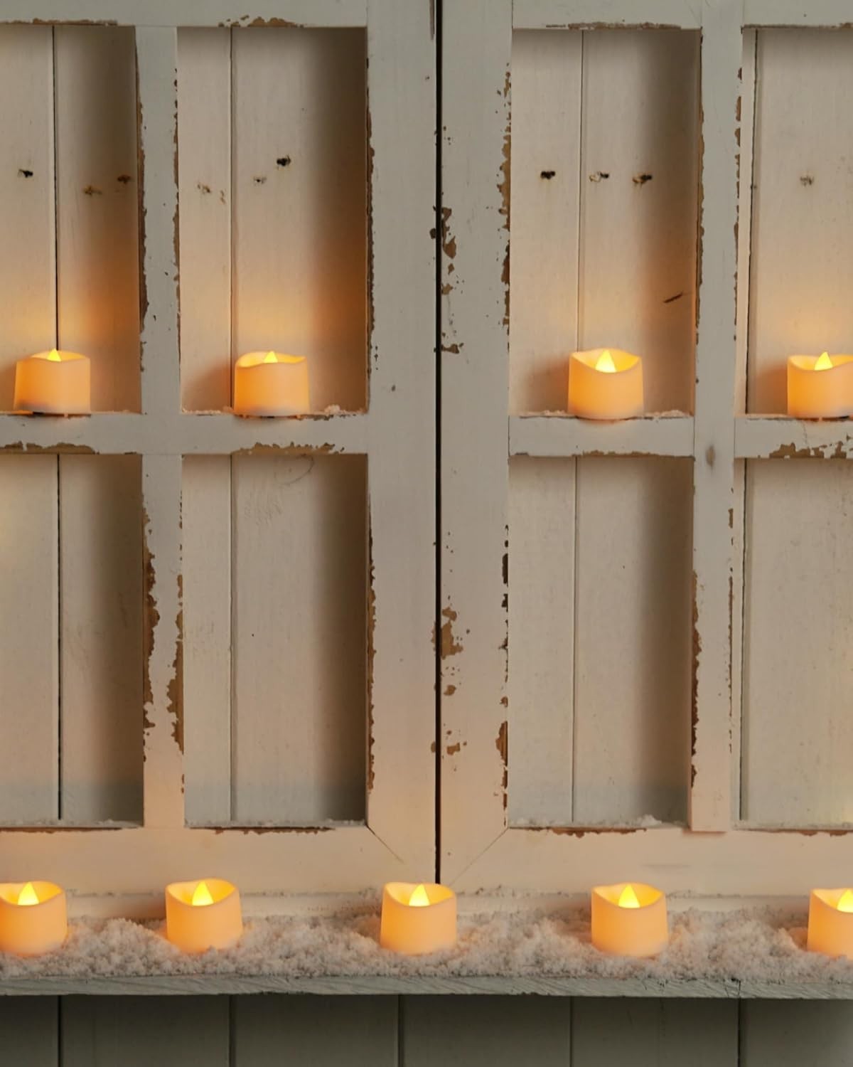Flameless Flickering LED Tea Lights – Safe Decorative Candles for Indoor/Outdoor