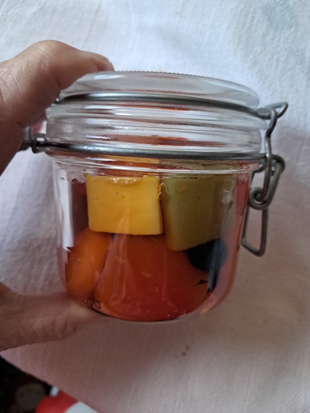 Vintage White Barn Mixed Fruit Nature’s Preserves Candle 5.6 Oz Made In France