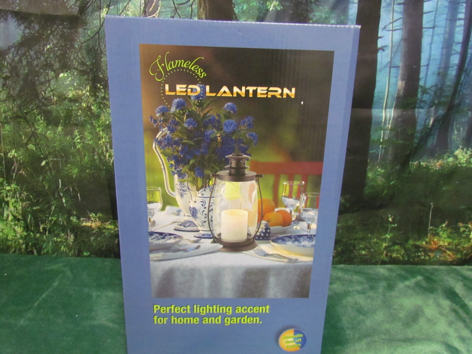 2 Home Reflections Indoor Outdoor Flameless Lantern Candle Timer Chain
