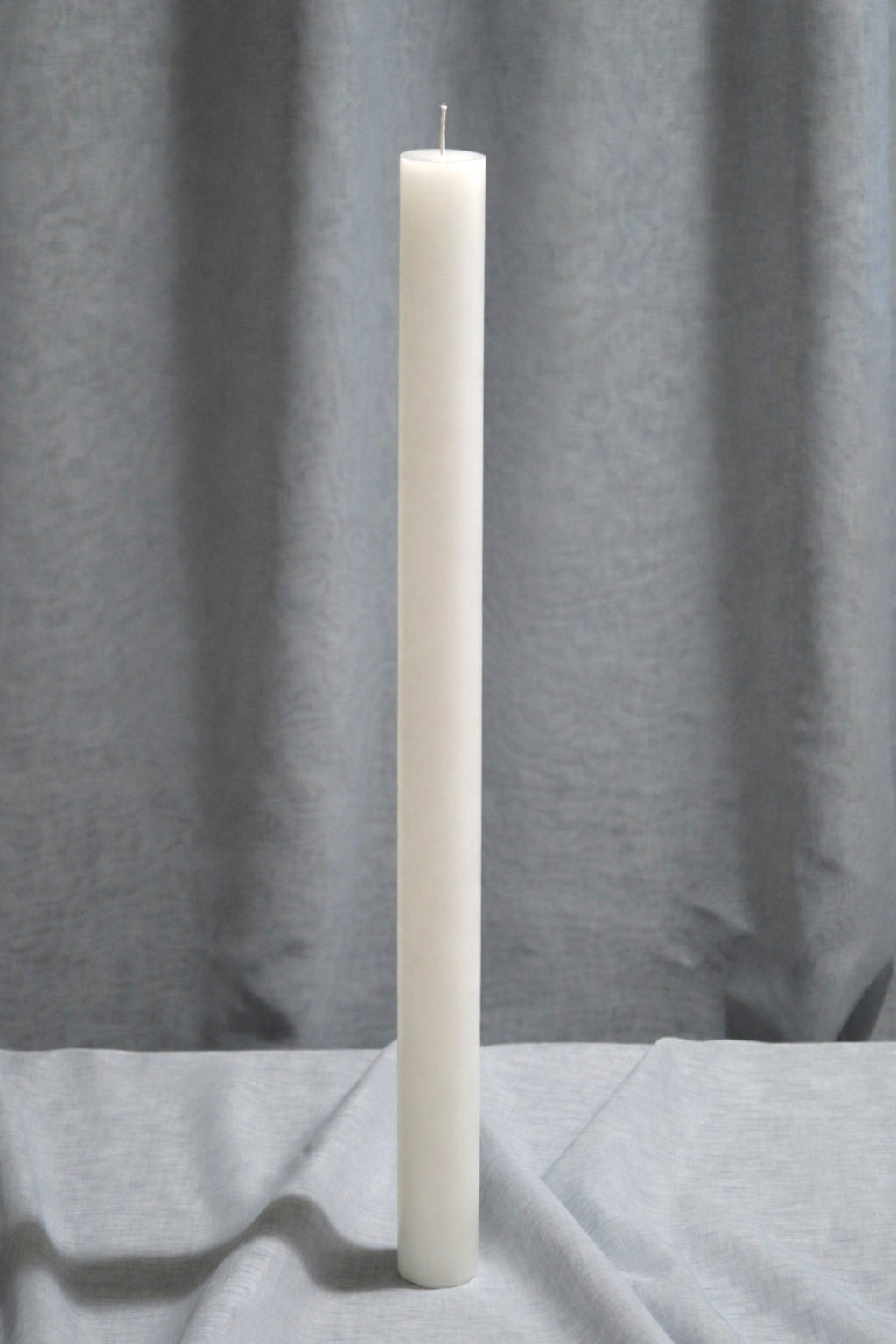 White Candle 28 inch Tall Unscented Handmade Pillar – 3 Width Options – Wedding