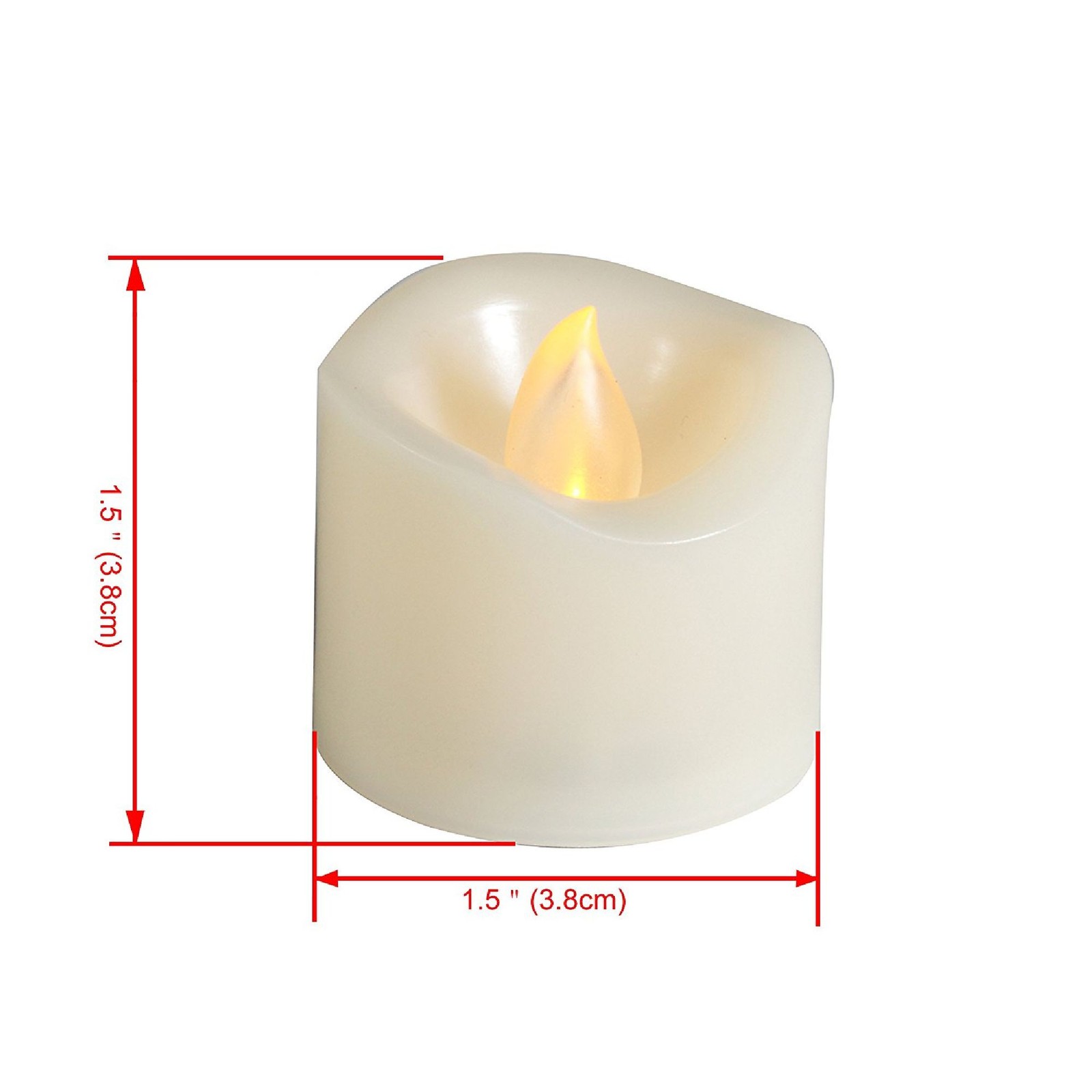 Candle Choice12-Pk Indoor/Outdoor Flameless Votive Candles Batteries Included