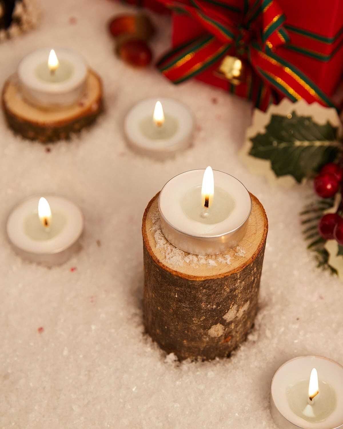 Tea Light Candles 100 Pack – Unscented, Smokeless, 4+ Hour Burn for Home Decor