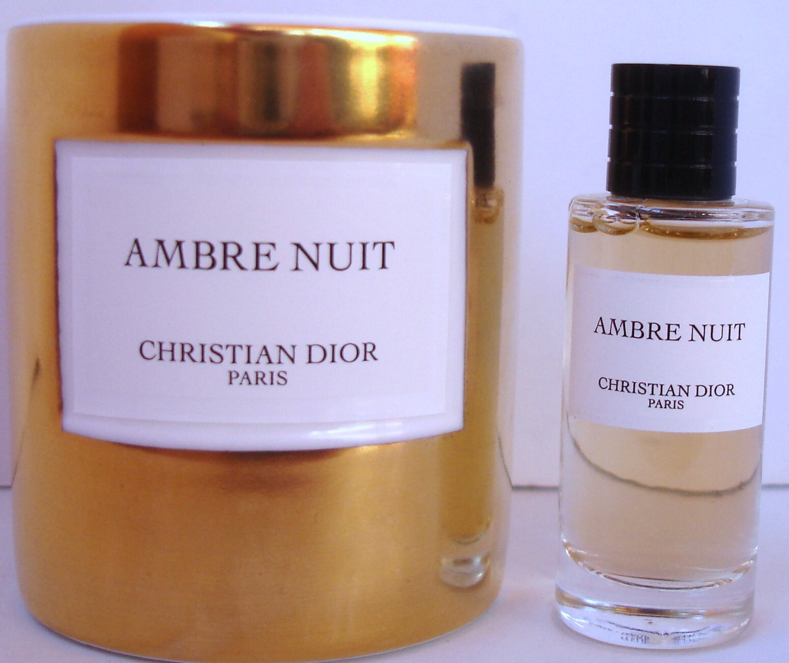 Christian Dior AMBRE NUIT Amber Perfume & Amber Nuit Candle Gift Box Limited Ed.
