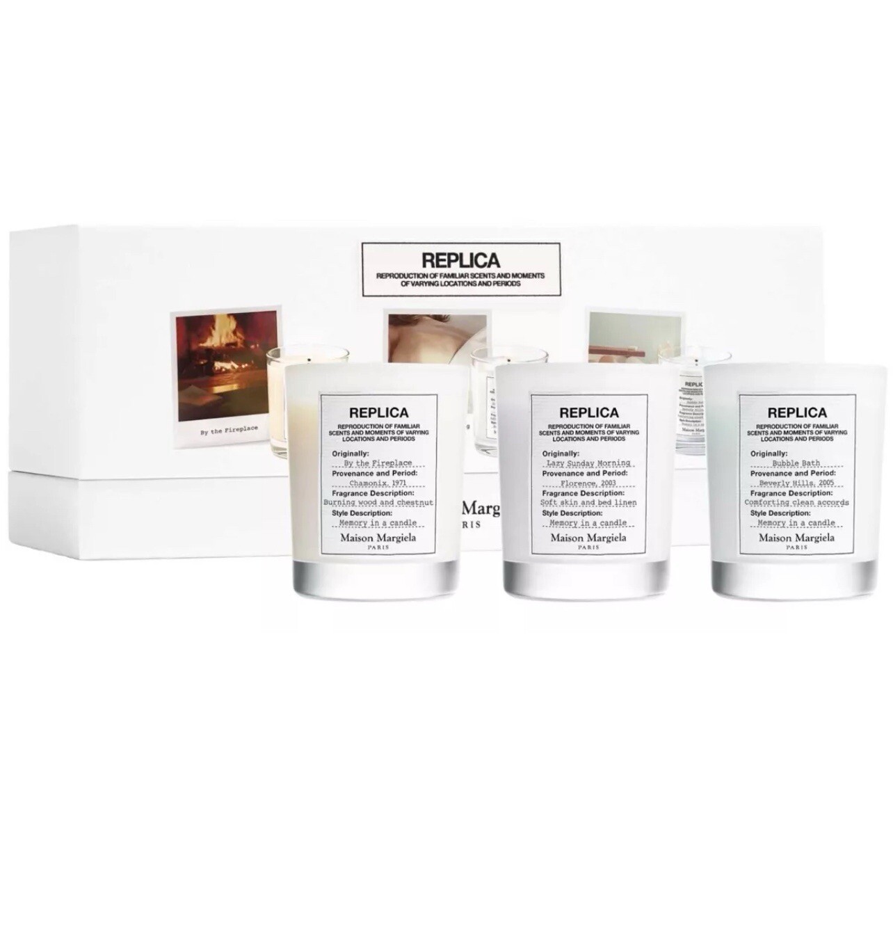 Maison Margiela REPLICA CANDLE TRIO SET, Paris – NEW & SEALED!70gx3