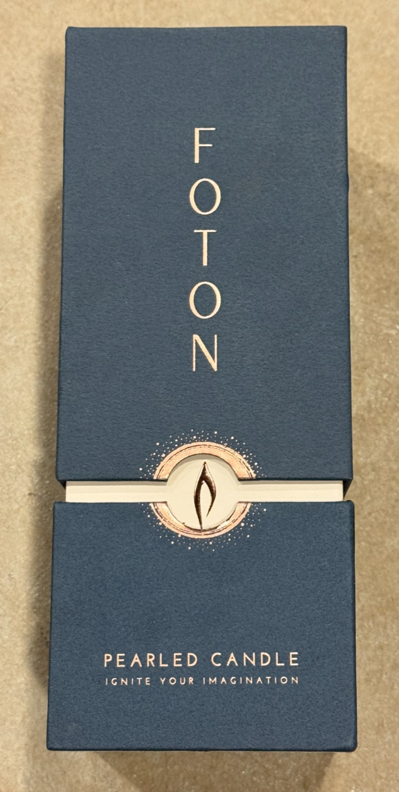 FOTON Pearled Candle w 4 Winter Holiday Scents 8x3x3” USA SEE PHOTOS