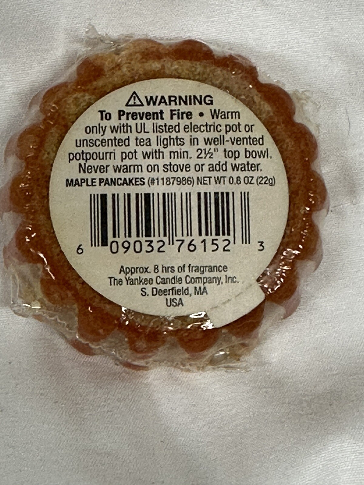 Yankee Candle Tarts Wax Melts, New ~ Maple Pancakes ~ New in Plastic