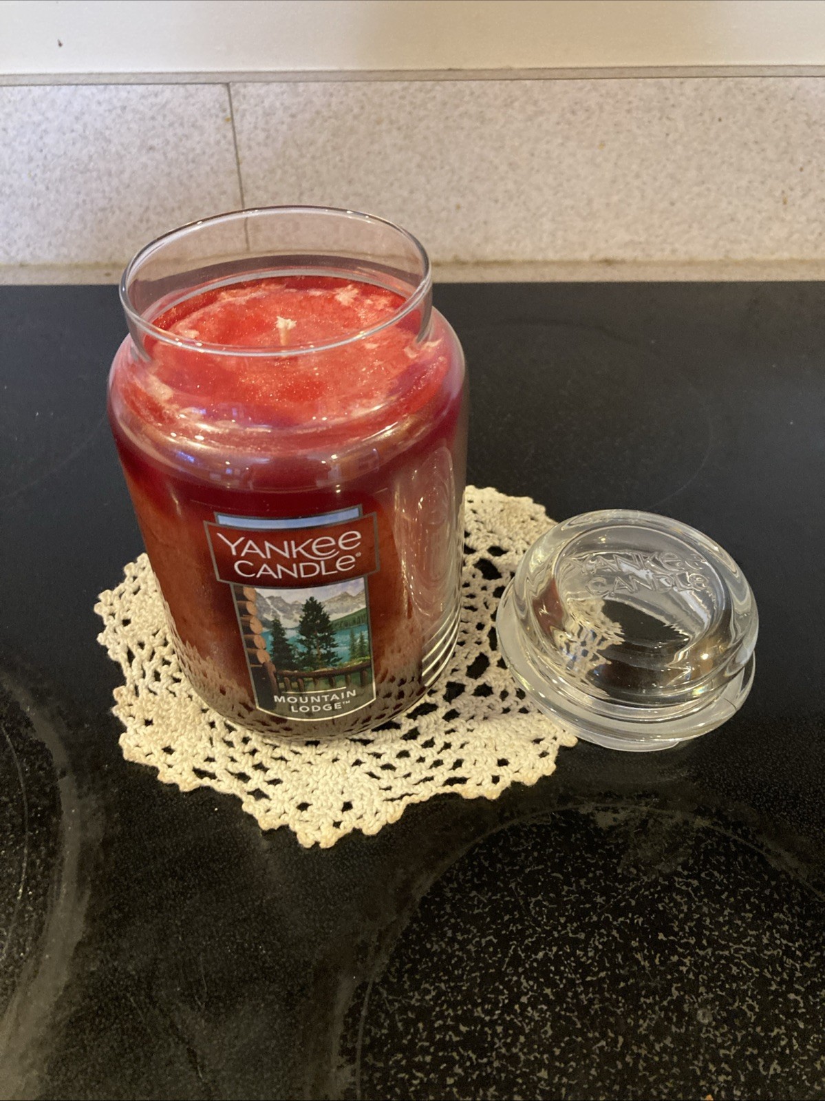 Yankee Candle Mountain Lodge Large Classic Jar 22oz Woodsy Single Wick Retired