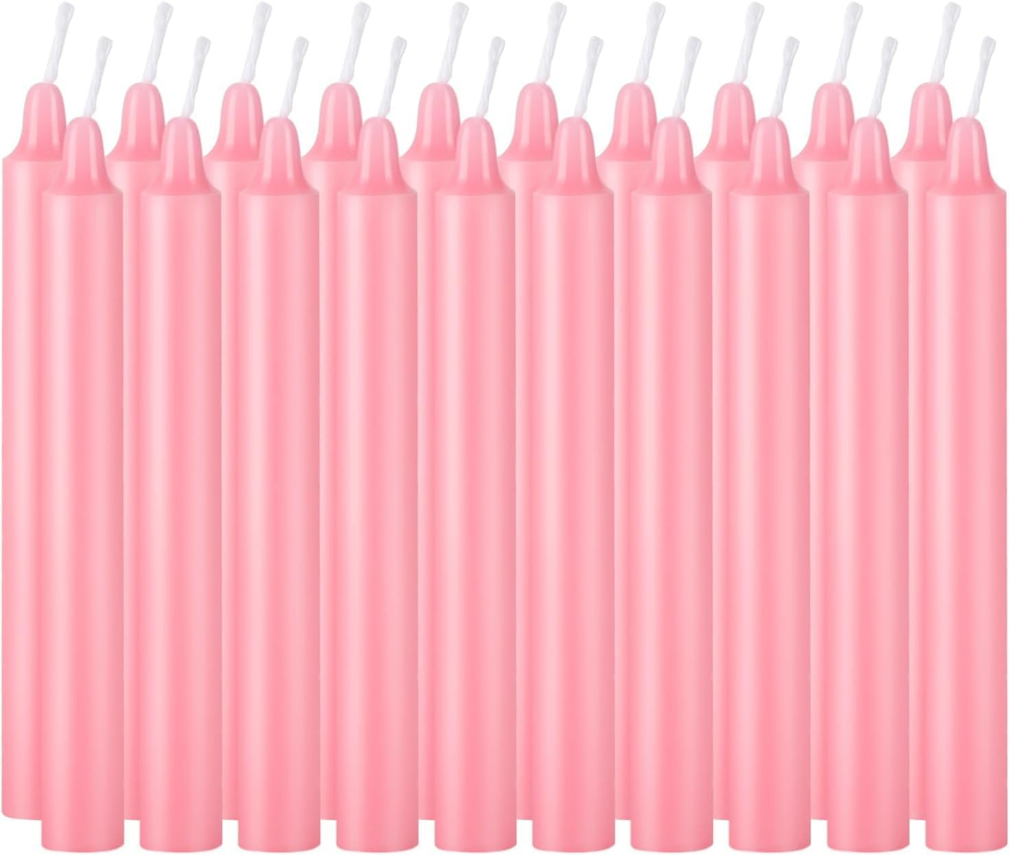 40 Pack Candles Mini Unscented Taper Candles for Valentine’S Day,Christmas,House