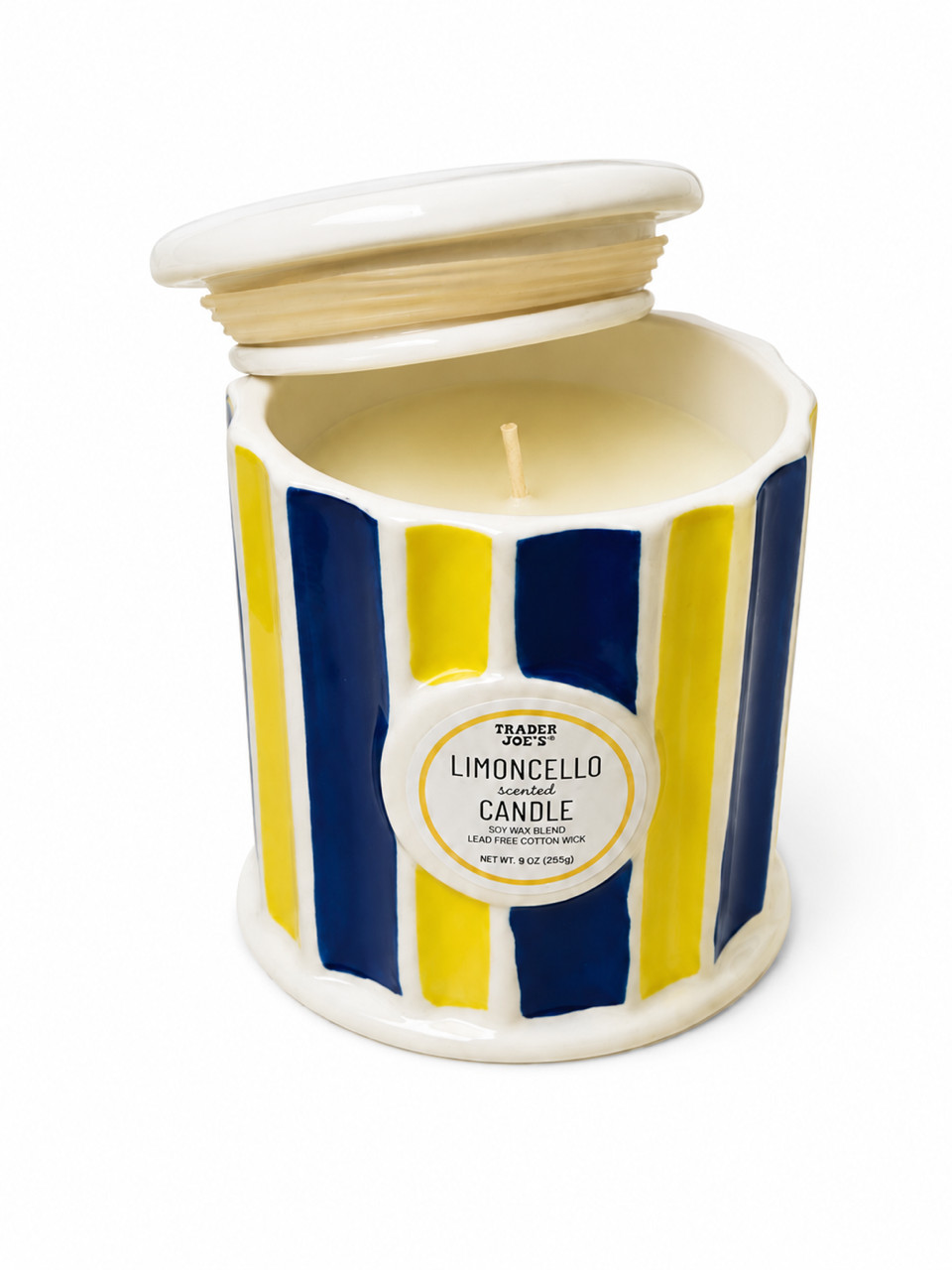 1-JAR Candle Limited Trader Joe’s Limoncello Scented Candle Soy Wax Blend 9 oz