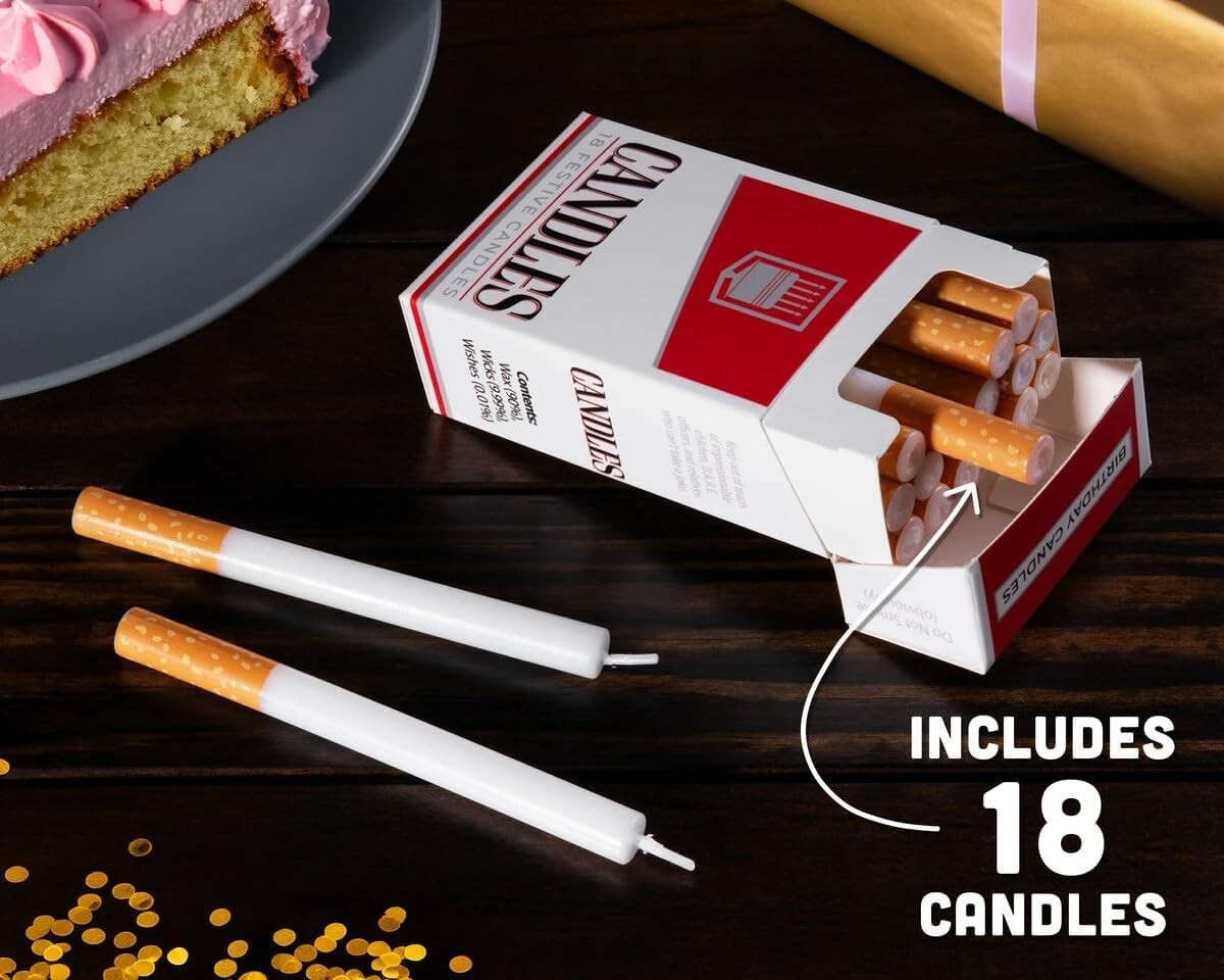 Cigarette Birthday Candles 18-Pack