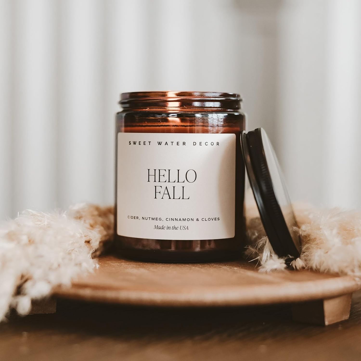 Hello Fall Soy Candles – Includes Hot Cider, Cinnamon, Cloves, and Nutmeg Scent