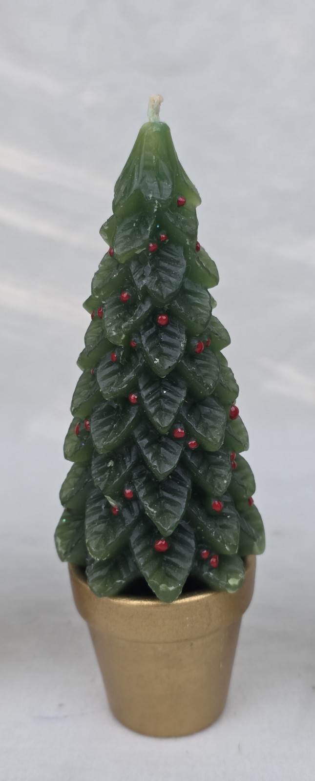 Christmas Pine Tree Candles – Set of 5 – 5 1/2″ in Height