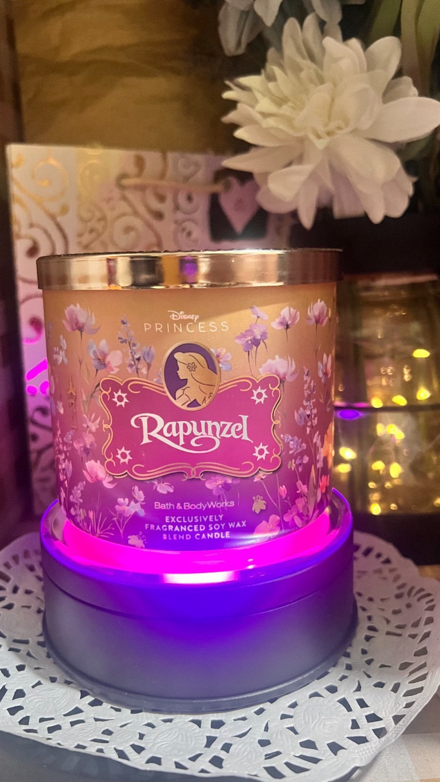 YOU CHOOSE DISNEY PRINCESS: Large 3~Wick Candle Bath & Body Works NEW