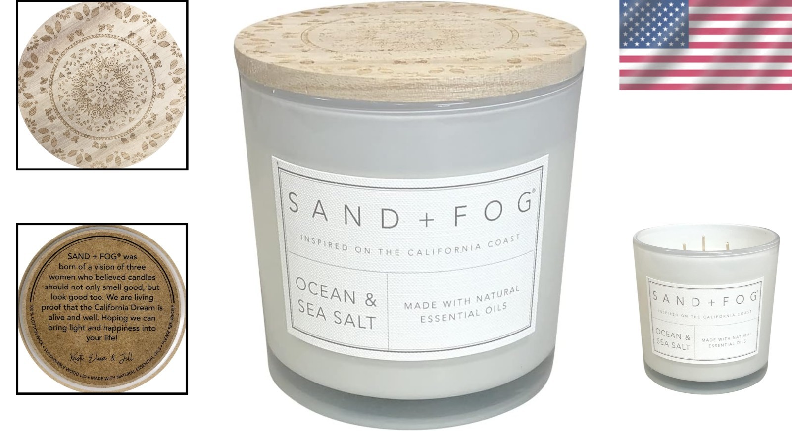 Chic 21 oz Candle – Ocean & Sea Salt – Clean Burn, Perfect for Any Occasion