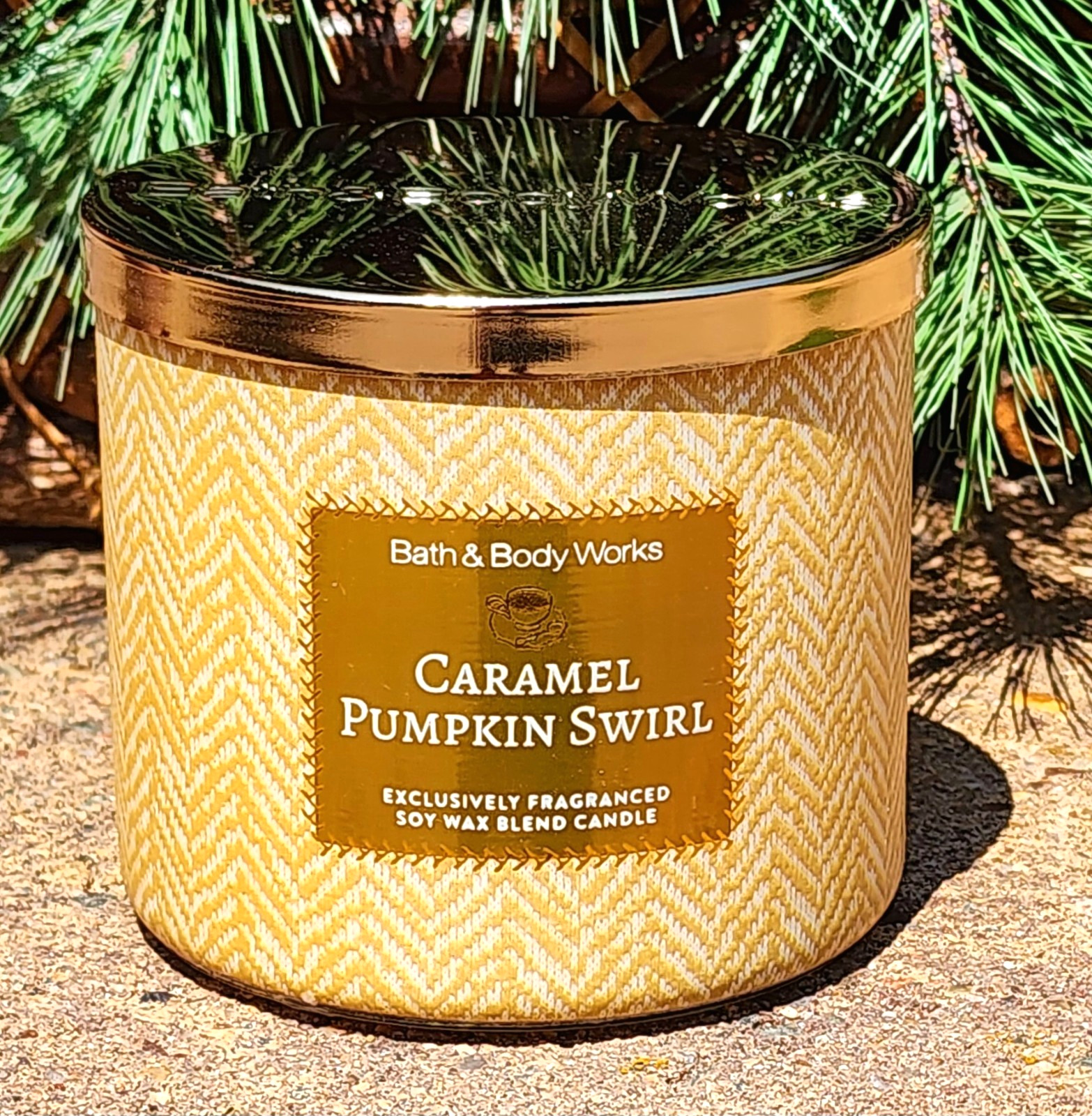 2026🍂FALL~🍁🩷🤎🍂CARAMEL PUMPKIN SWIRL~3 WICK CANDLE~Bath Body Works~SHIP FREE