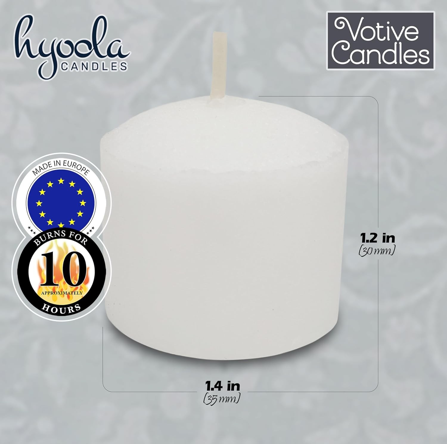 Votive Candles – 10 Hour Burn Time – Unscented Candles Votives