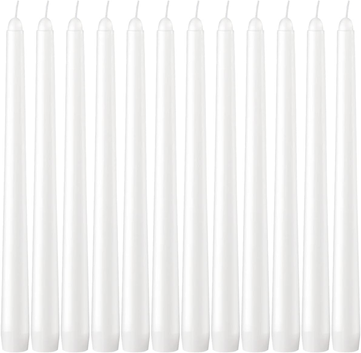 Dripless Taper Candles – Unscented White Candles Bulk – Candle Sticks Long