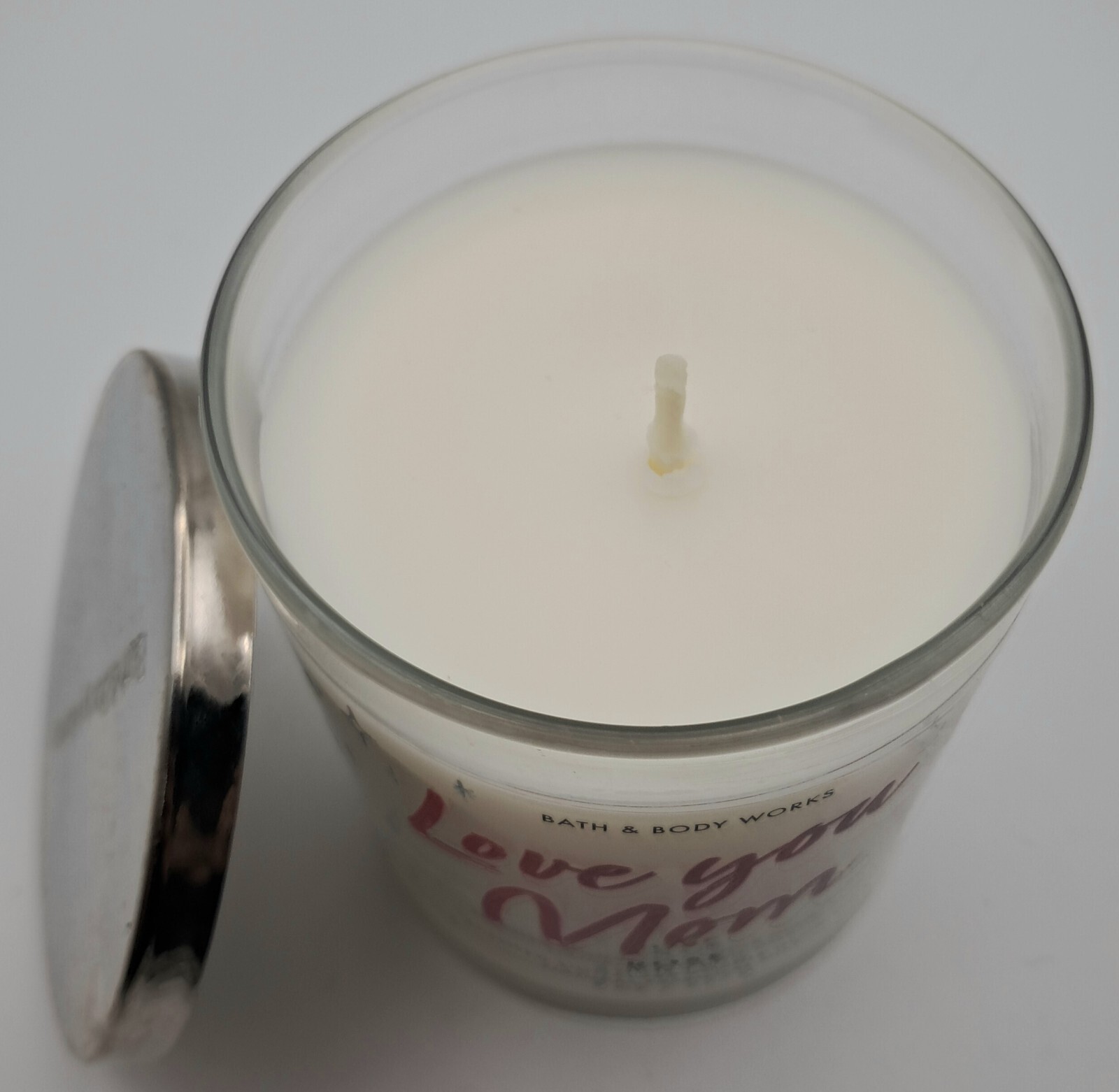 NEW! Bath And Body Works “Love You Mom” Rose Single Wick Candle