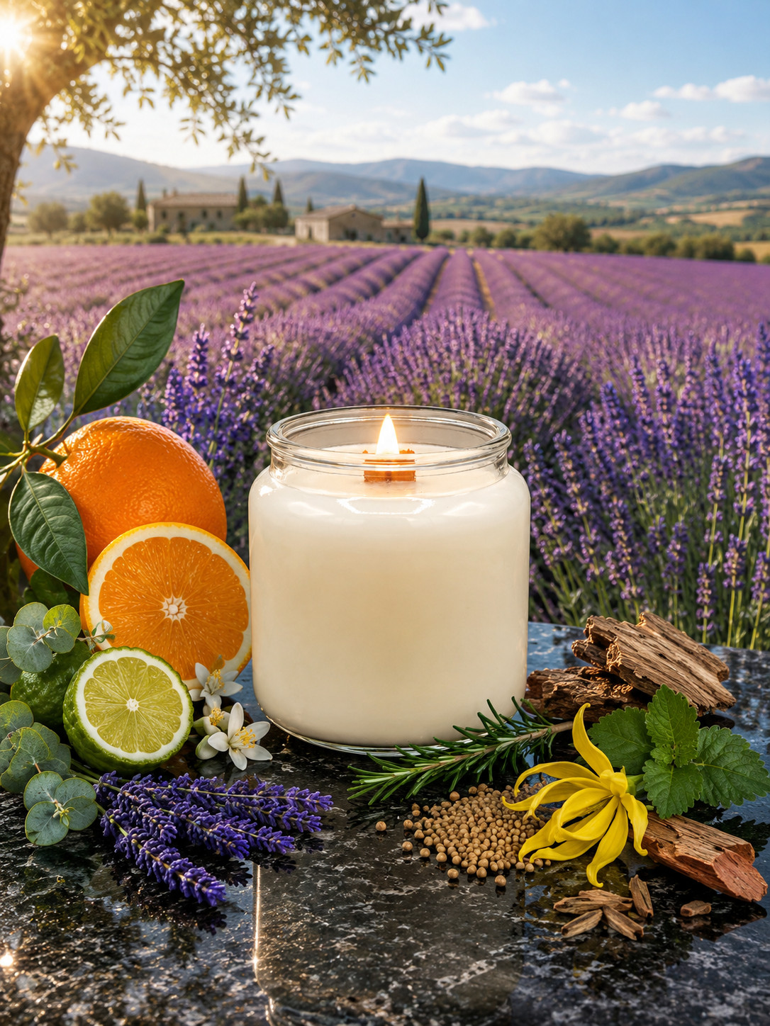 WOOD WICK * SHAMPURE AVEDA TYPE * SCENTED CANDLE * Leah’s Lite Candle * 16 OZ