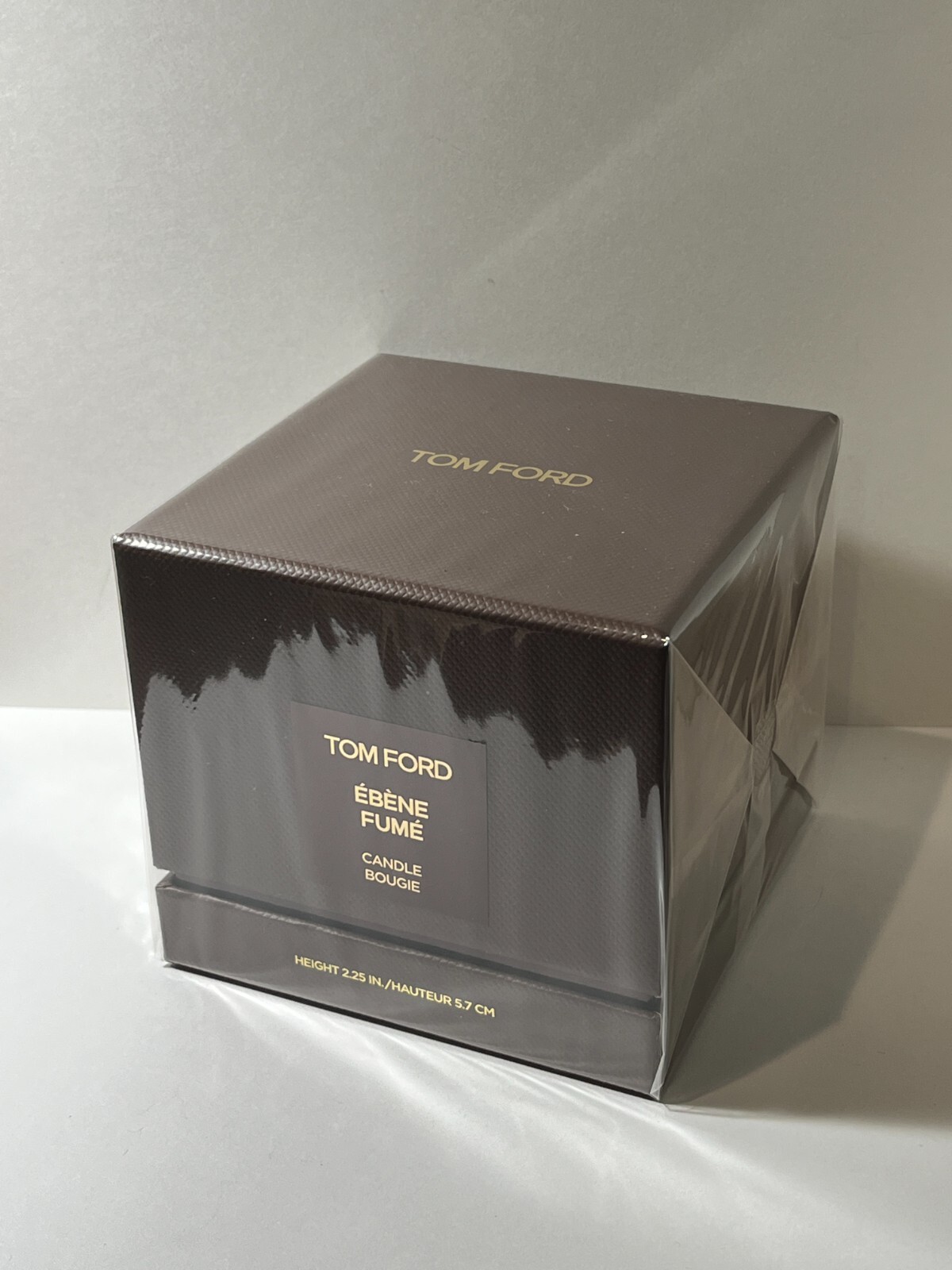 Tom Ford Ebene Fume Candle Bougie Height 2.25 In / 5.7 cm New And Sealed