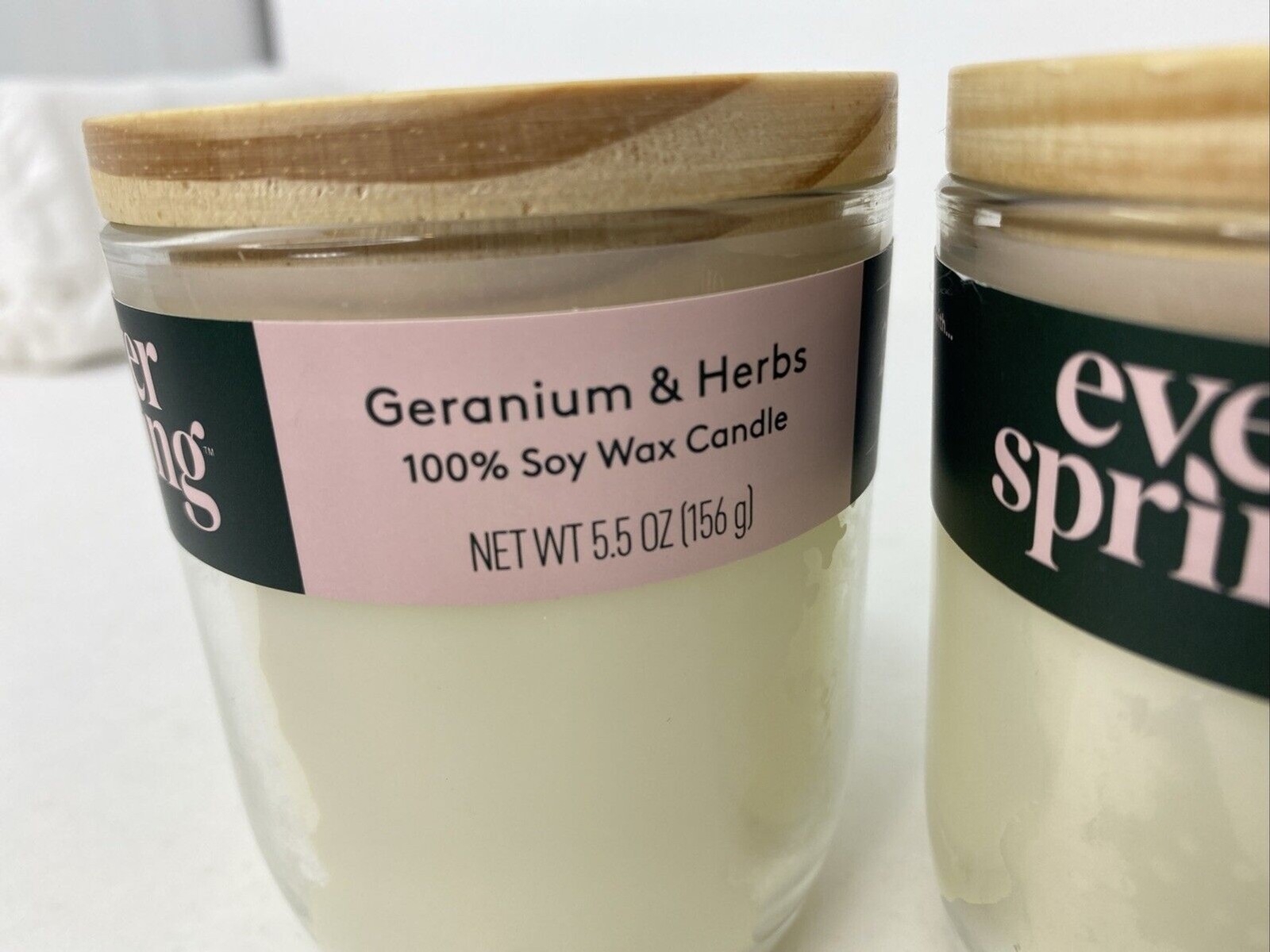 Geranium & Herbs / 100% Soy Wax Candle / Everspring 5.5 oz / 2-Pack Target