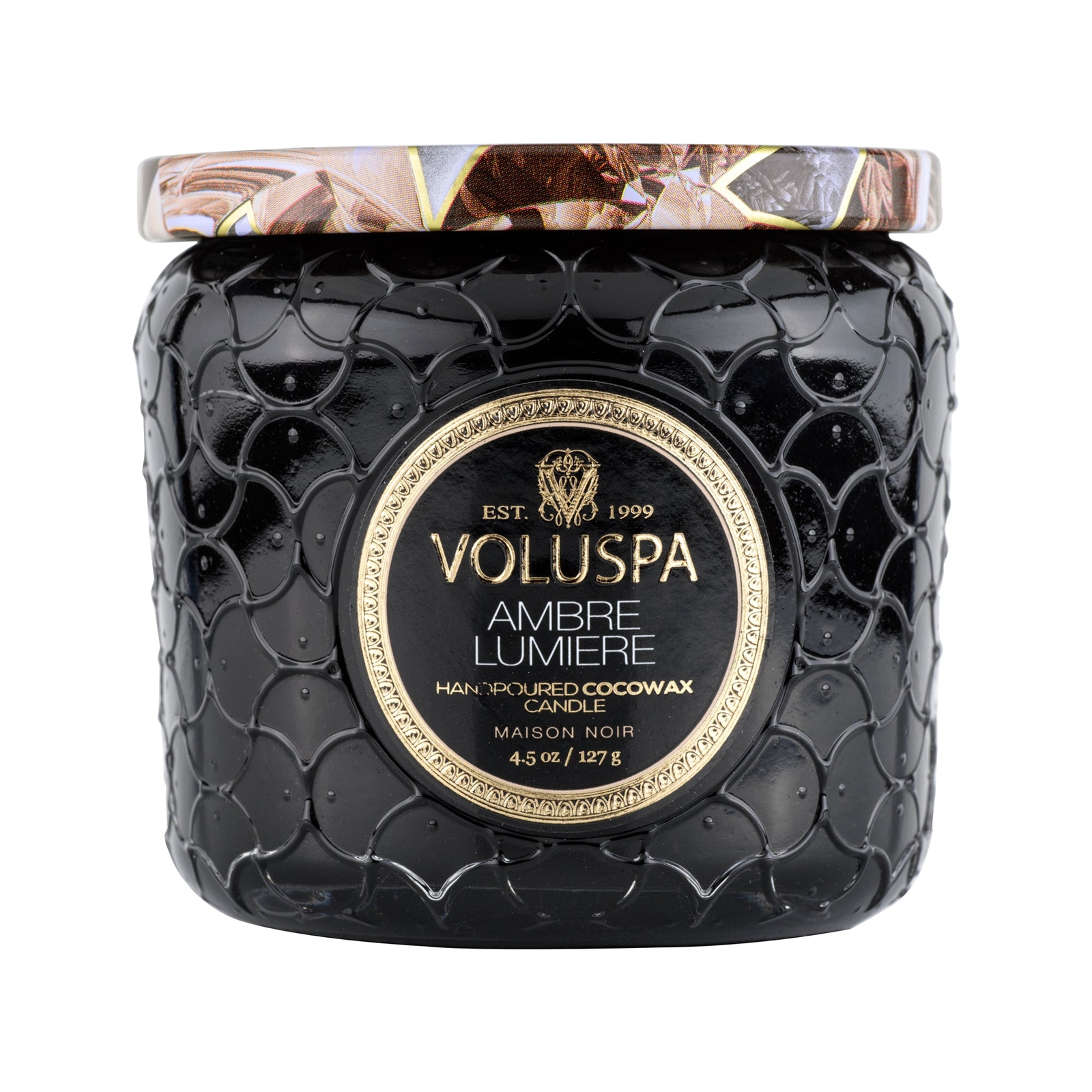 VOLUSPA AMBRE LUMIERE PETITE JAR CANDLE 4.5 OZ