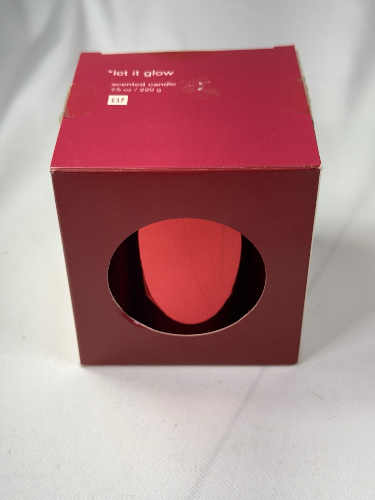 Gap Let It Glow Candle 7.5oz Holiday Scented Bougie Parfumee Vintage Rare NEW