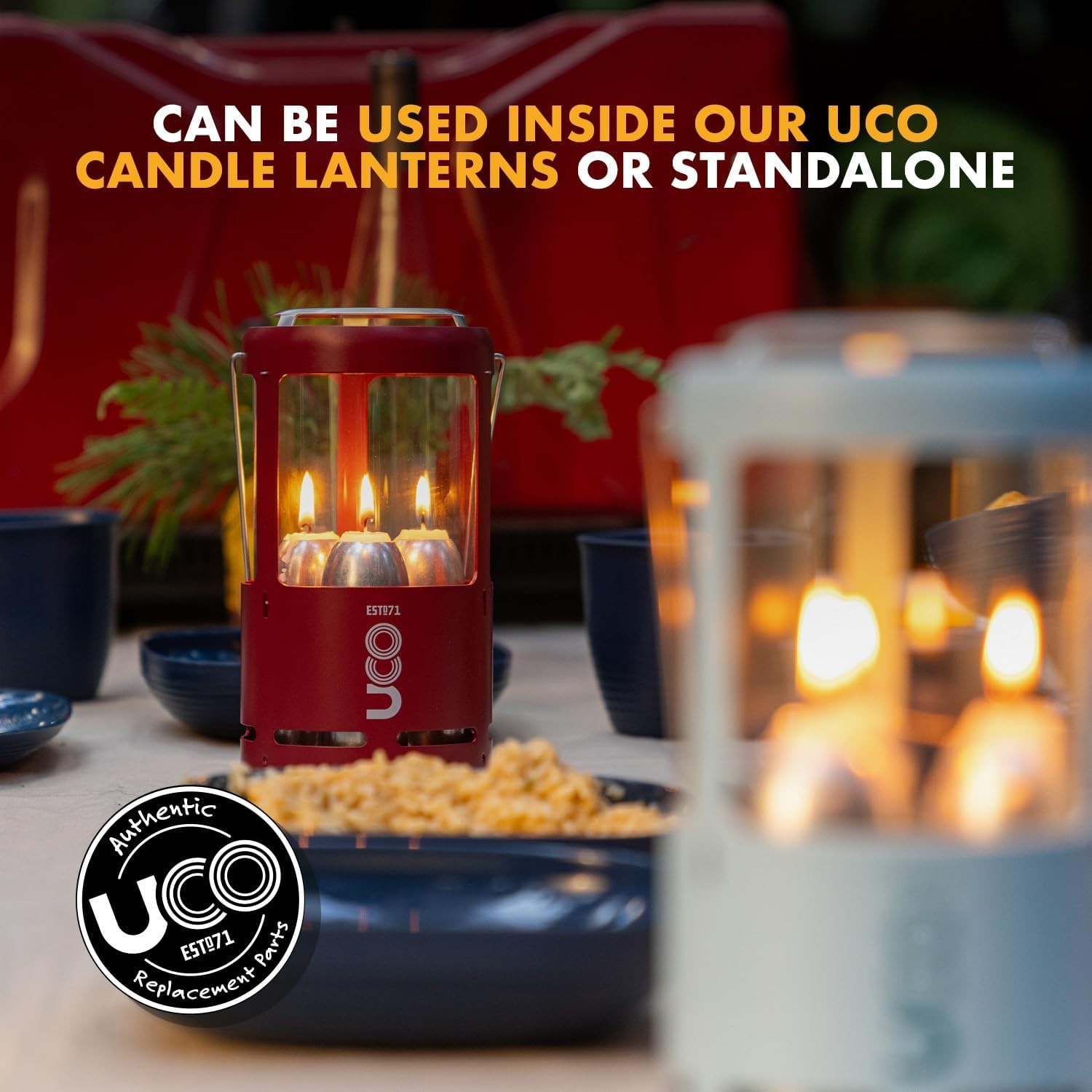 15-Hour Indoor-Outdoor Candles for Lanterns & Emergency Kits – 20 Count