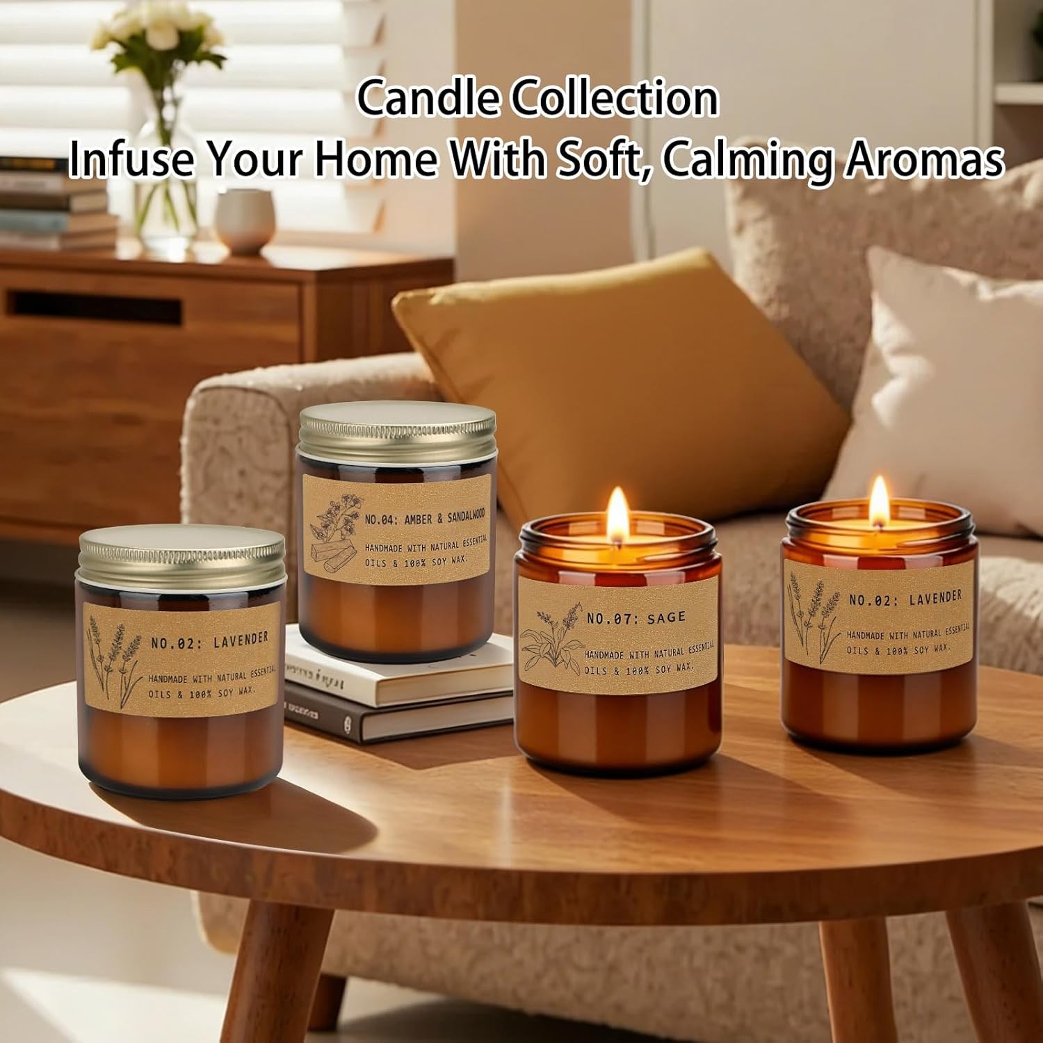 Scented Candles for Women � Large 36 Oz Scented Candle Gift Set for Birthday Val