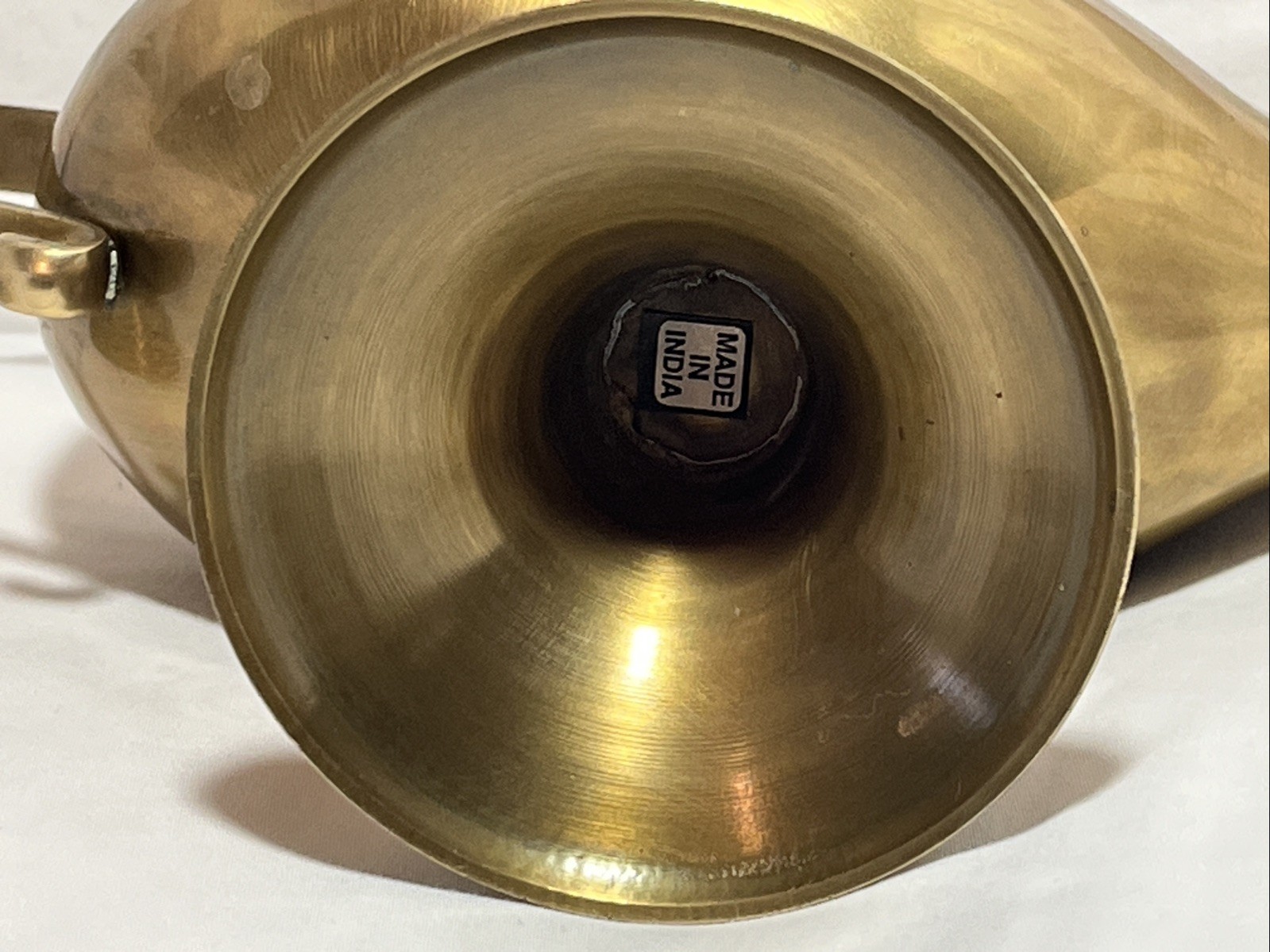Genie Lamp Candle Never Lit Brass Plated Aladdin Style Heavy Made In India
