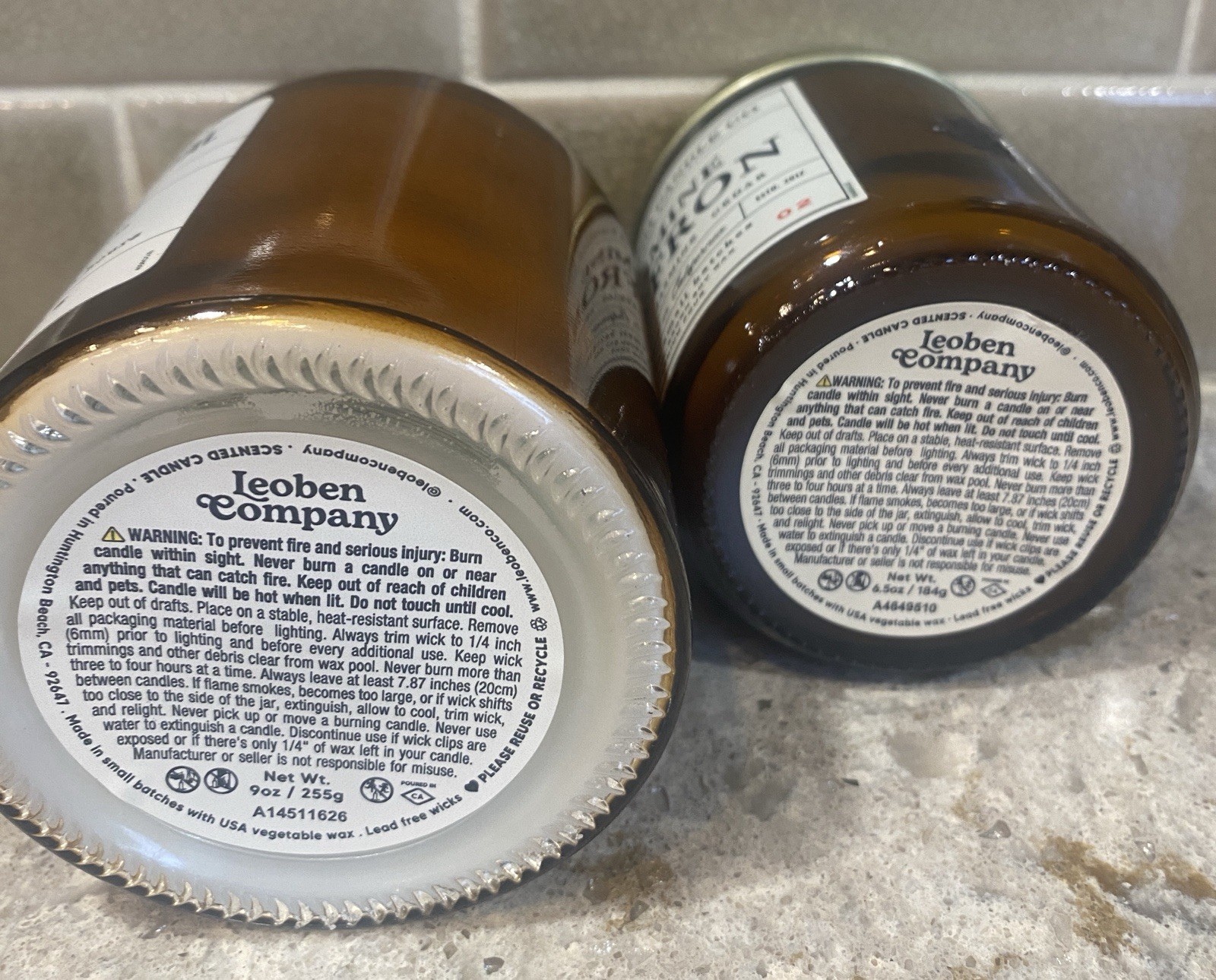 (2x LOT) LEOBEN CO RARE HTF Jasmine Santal + Jasmine Saffron Soy Wax Blend NEW