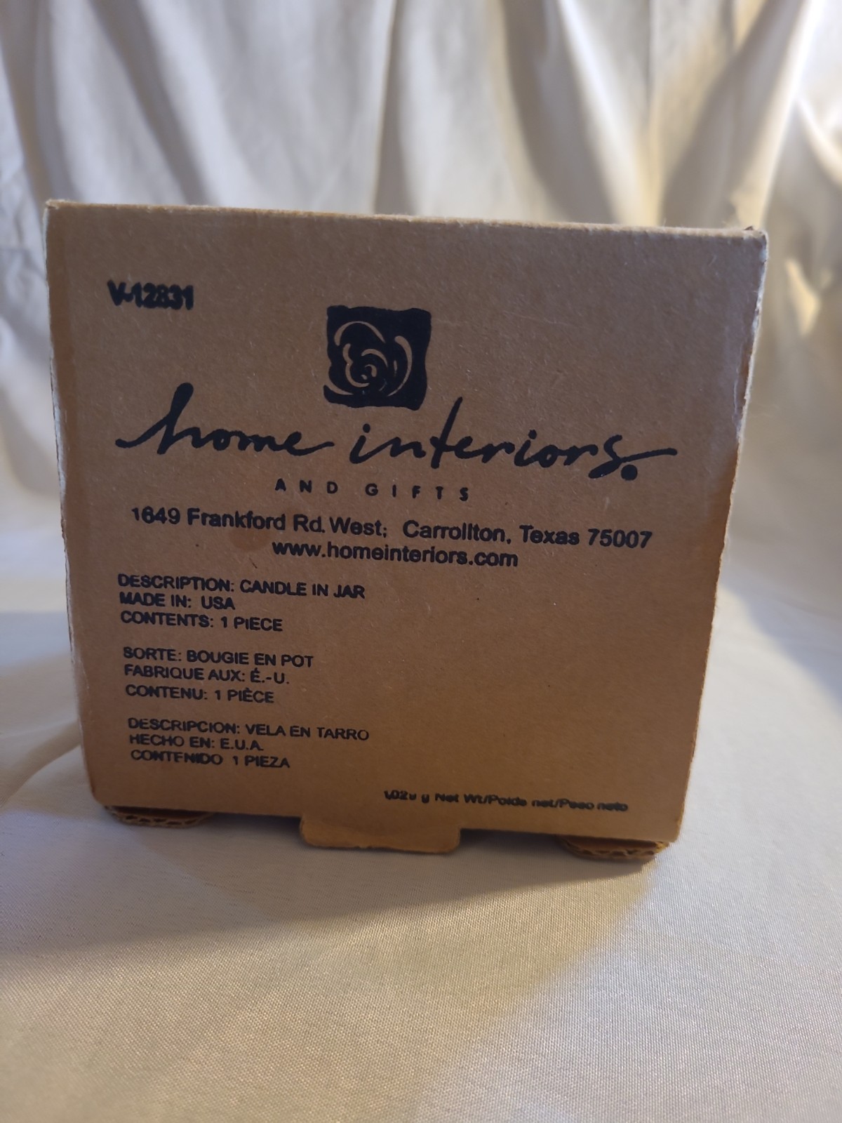 Vintage Home Interiors Contempo Candle Cinnamon Spice Ribbed Glass Pumpkin NIB