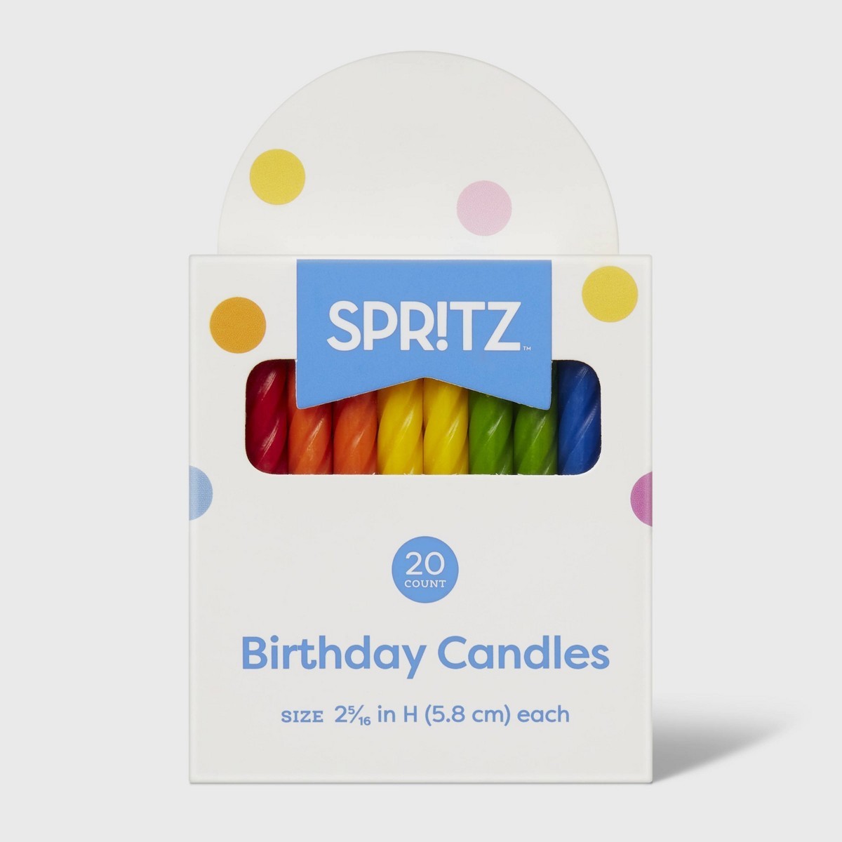 20ct Classic Colors Birthday Candles