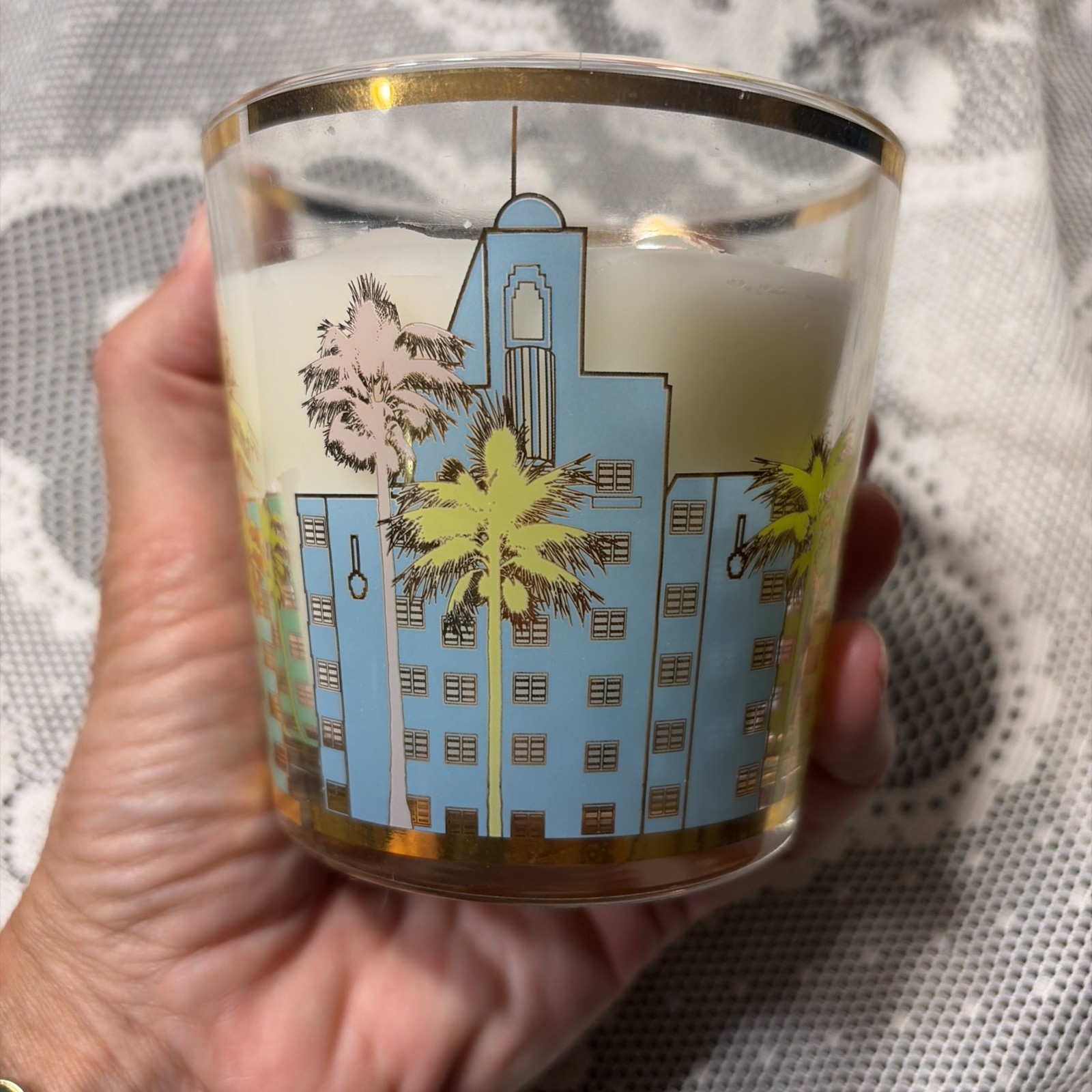 Baobab Bougie Perfume Candle Art Deco Building Miami 6.7ounce Smells Amazing