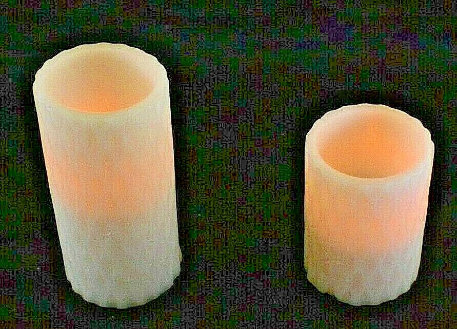 LED Remote/Timer Operated Candles-Faux Wax-pkg of 2ea requires 3AAA NOTIncluded