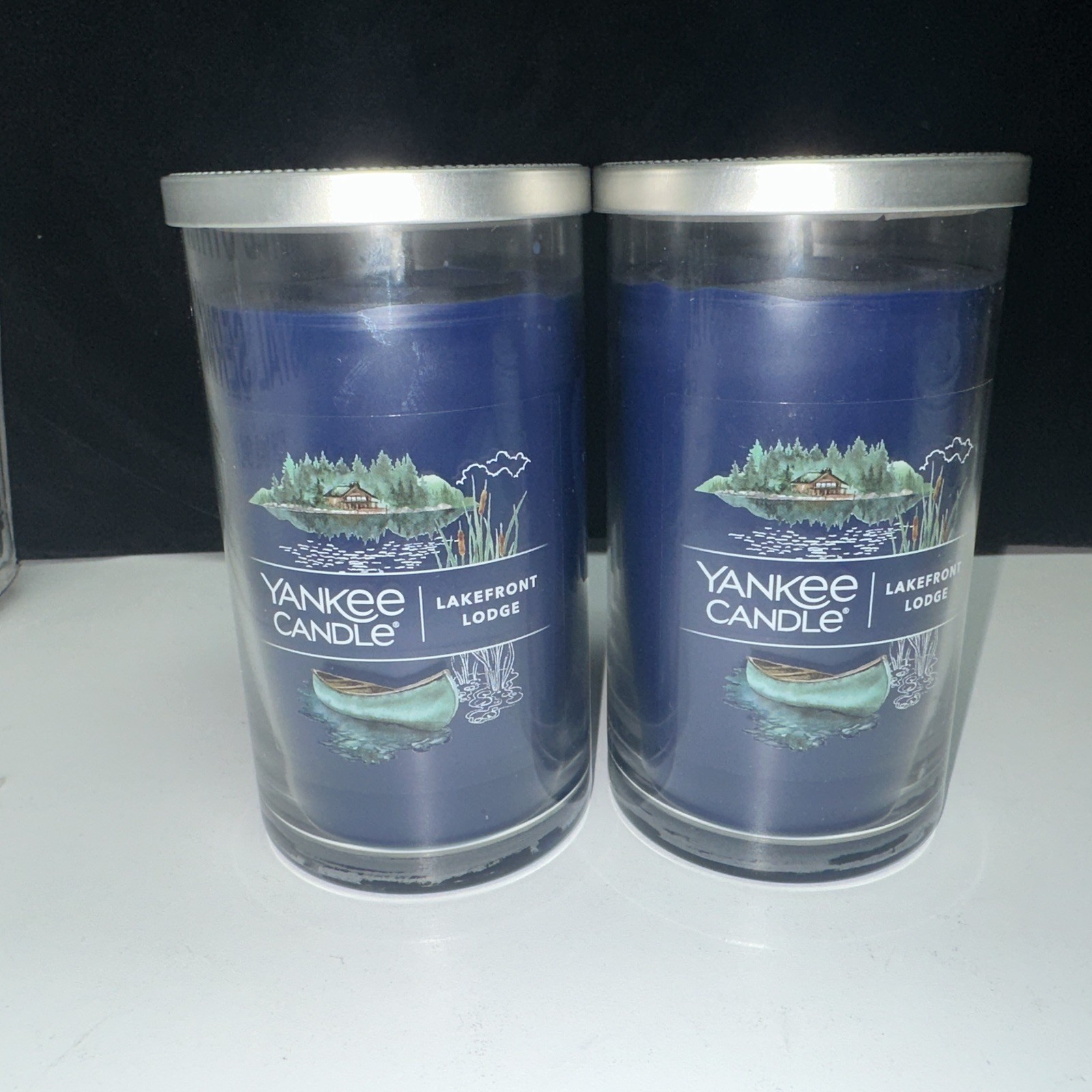 LOT OF 2-NEW-Yankee Candle LAKEFRONT LODGE Large 14.25oz