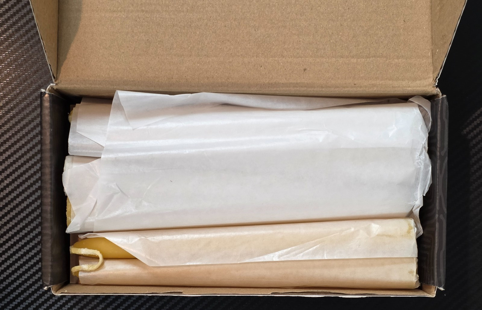 Telosma 24 Pack Beeswax Taper Candles Yellow Hand Made 100% Natural Beeswax