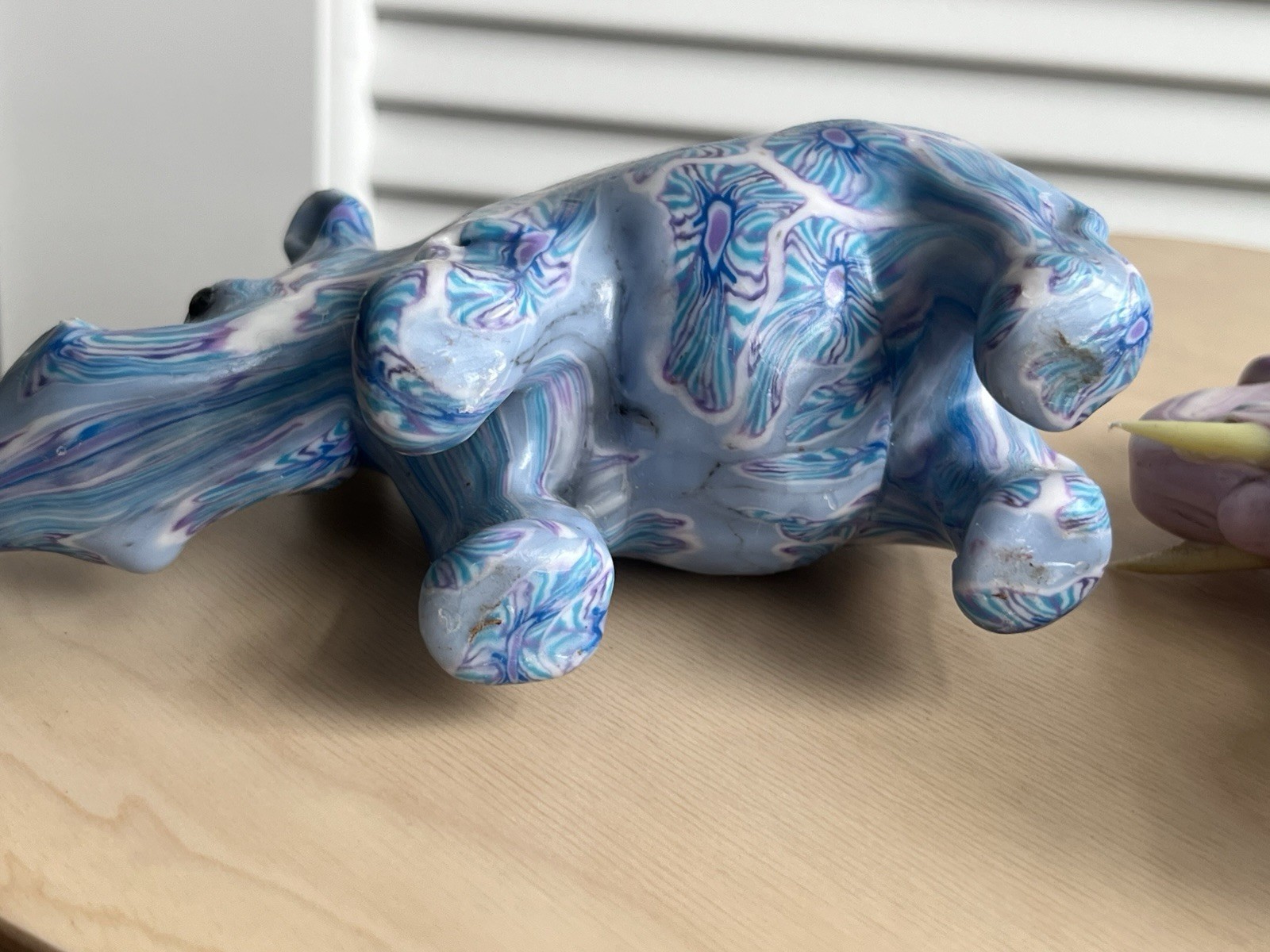 Vtg Swazi Candle Elephant Rhino Millefiori Wax Art African Animals Lot Of 2