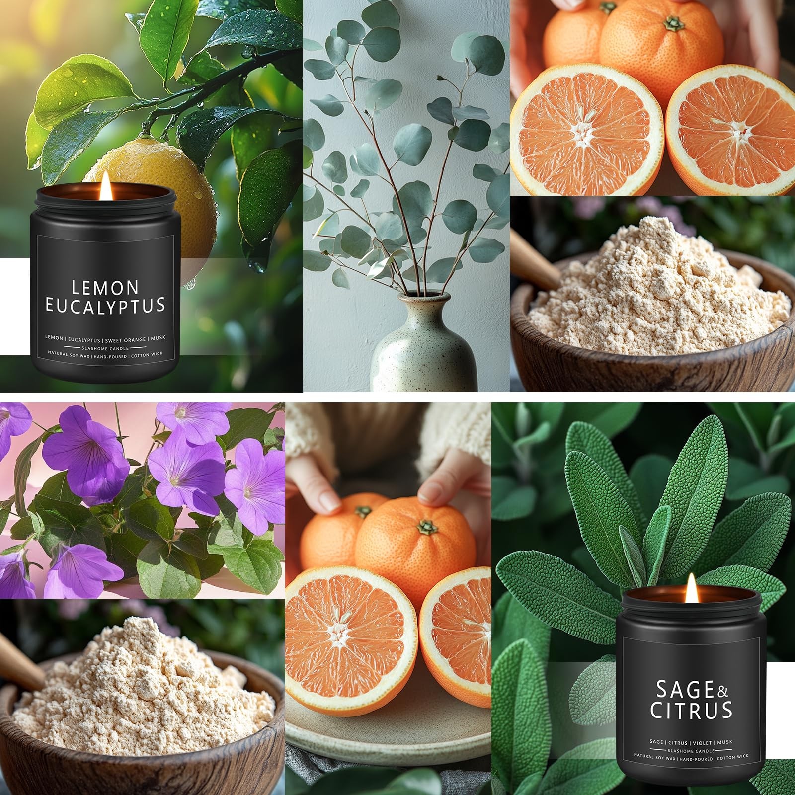 Citronella Candles Outdoor, Scented Candles Soy Jar Candle for Outdoor Patio …